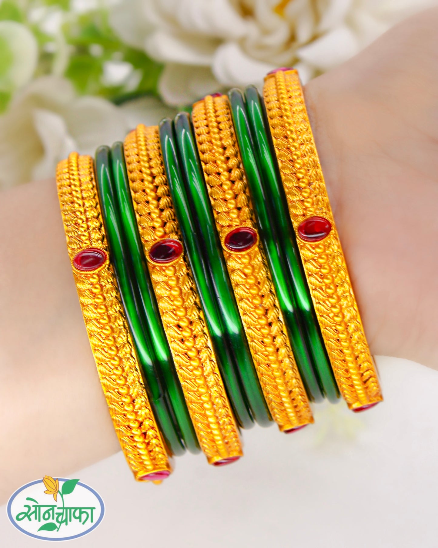 FANCY OVAL DESIGNER BANGLES