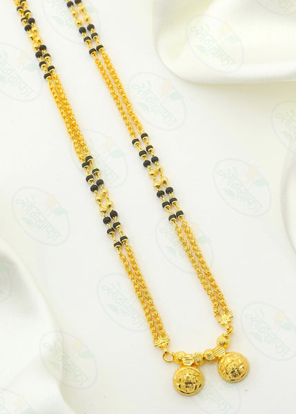 Double chain store gold mangalsutra