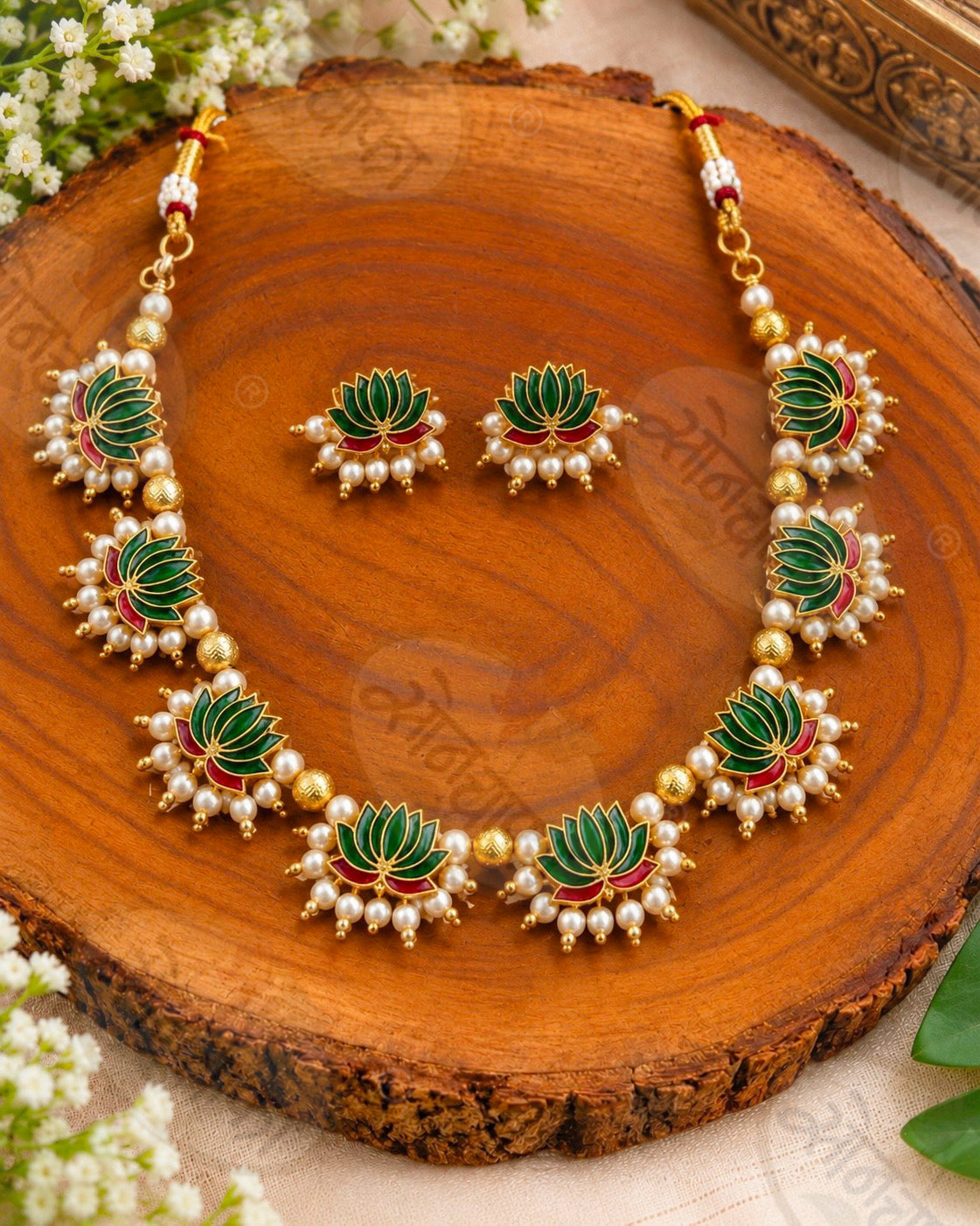 LOTUS DESIGNER NECKLACE