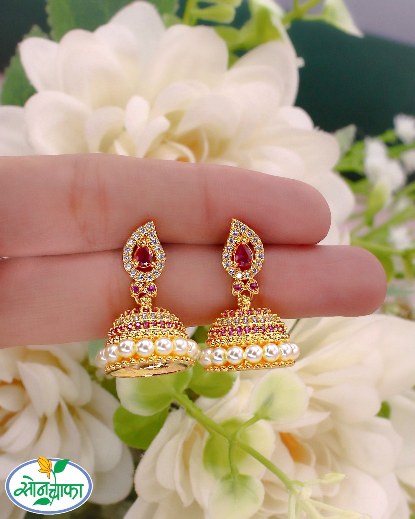 DELICATE MOTI JHUMKI