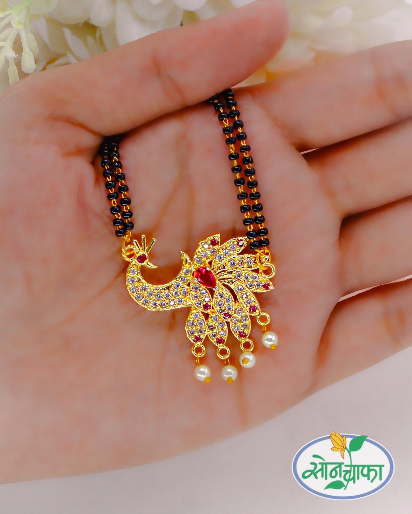 FANCY PEACOCK DESIGNER MANGALSUTRA