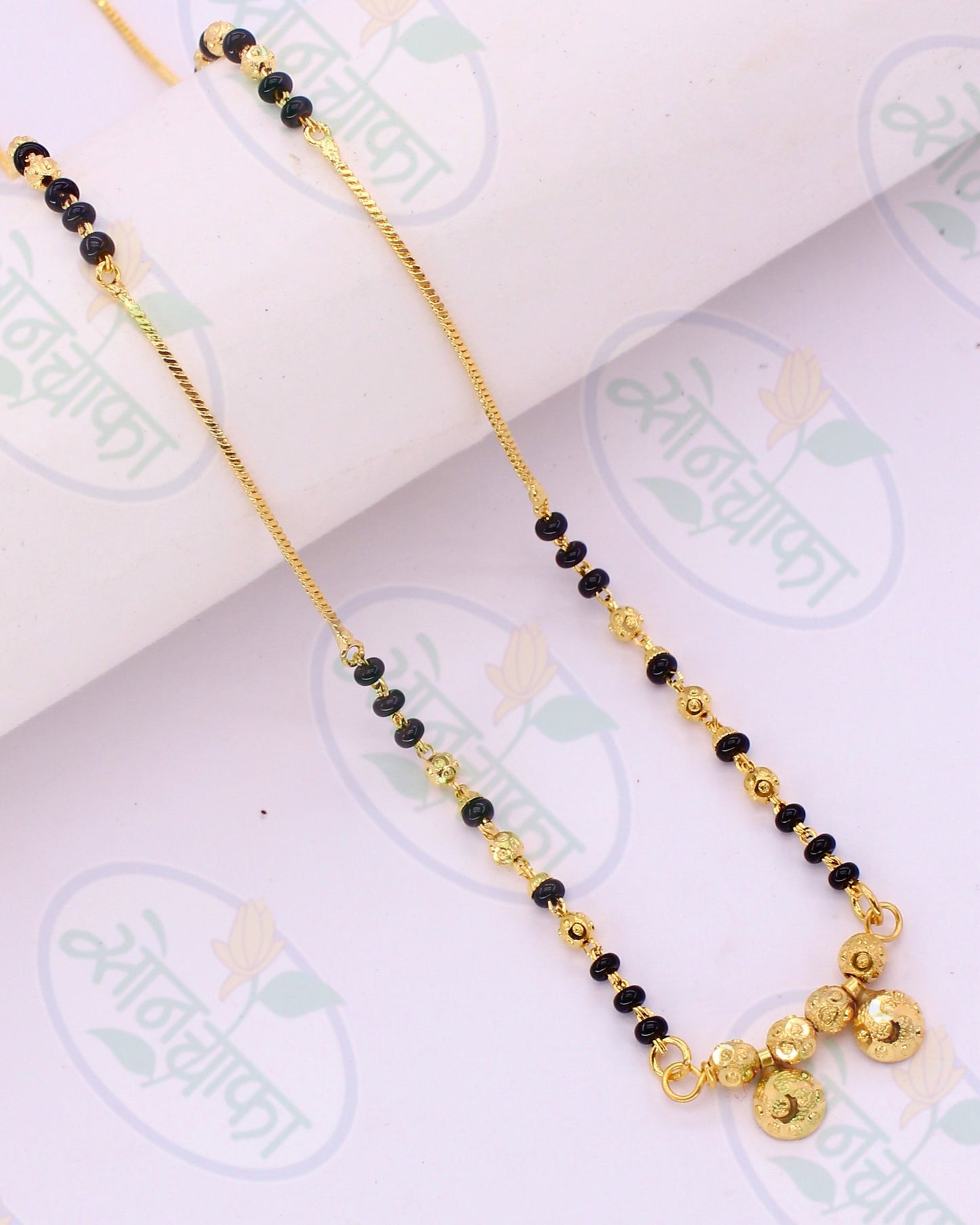 BLACK BEADS DESIGNER MANGALSUTRA