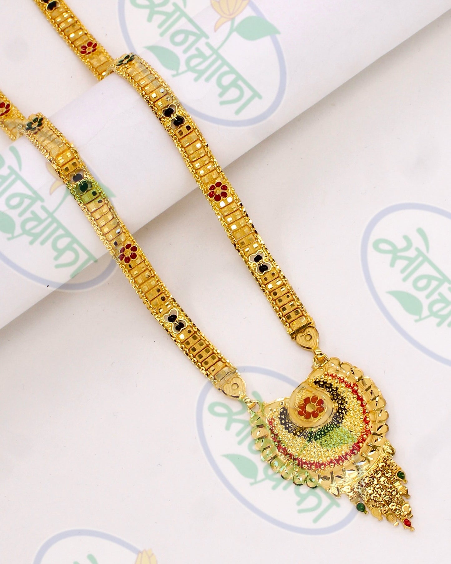 SPARKLING GOLD PLATED MANGALSUTR