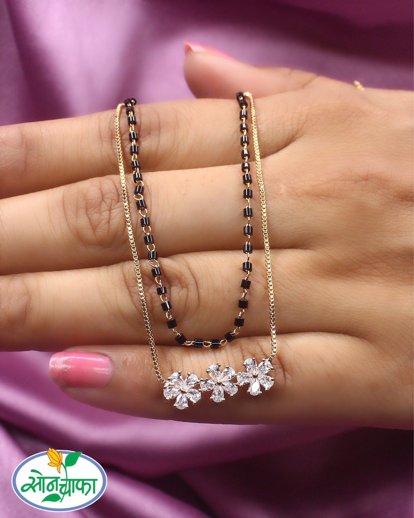 ICONIC FLORAL DIAMOND MANGALSUTRA