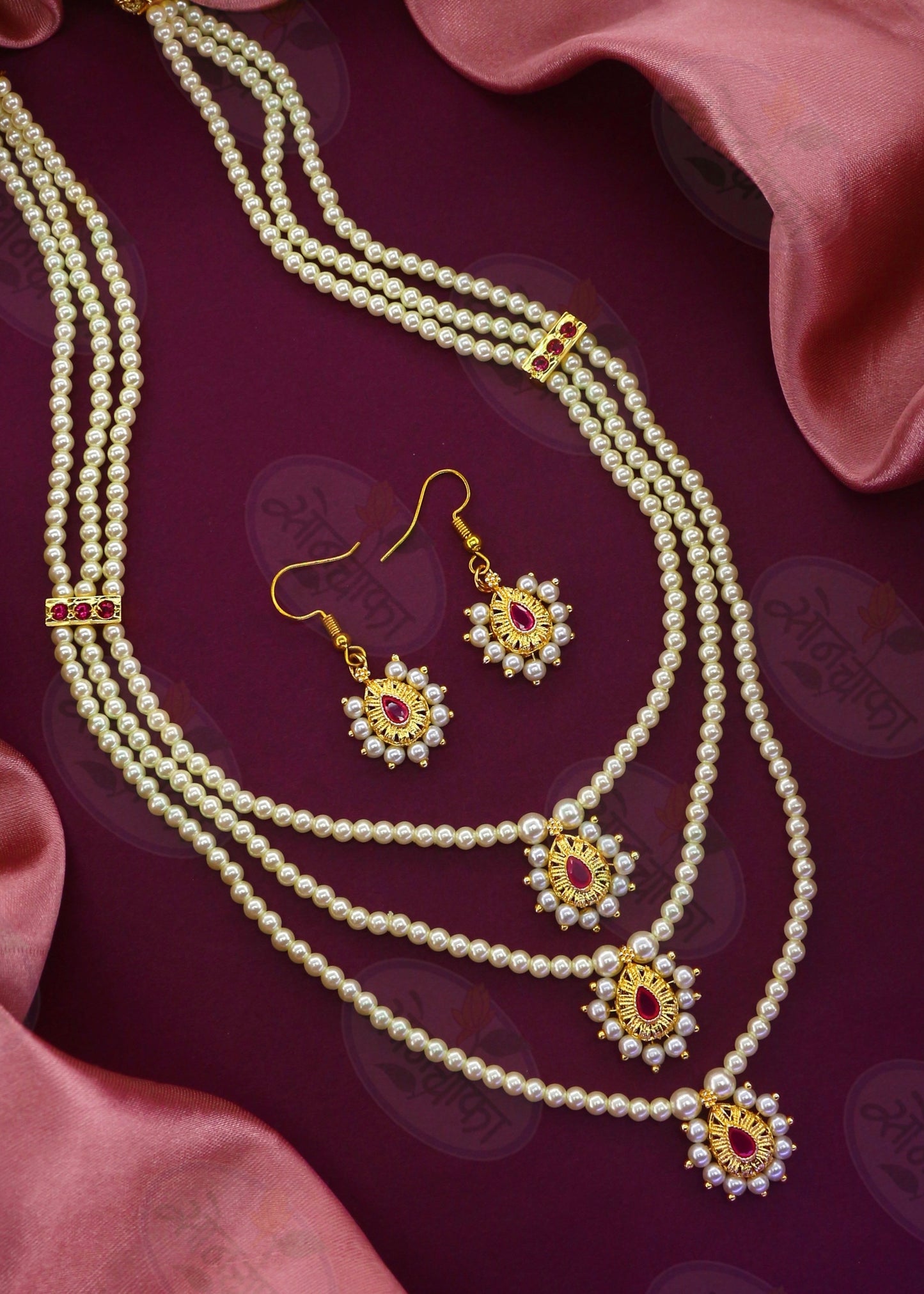 DROPLET DESIGNER MOTI NECKLACE