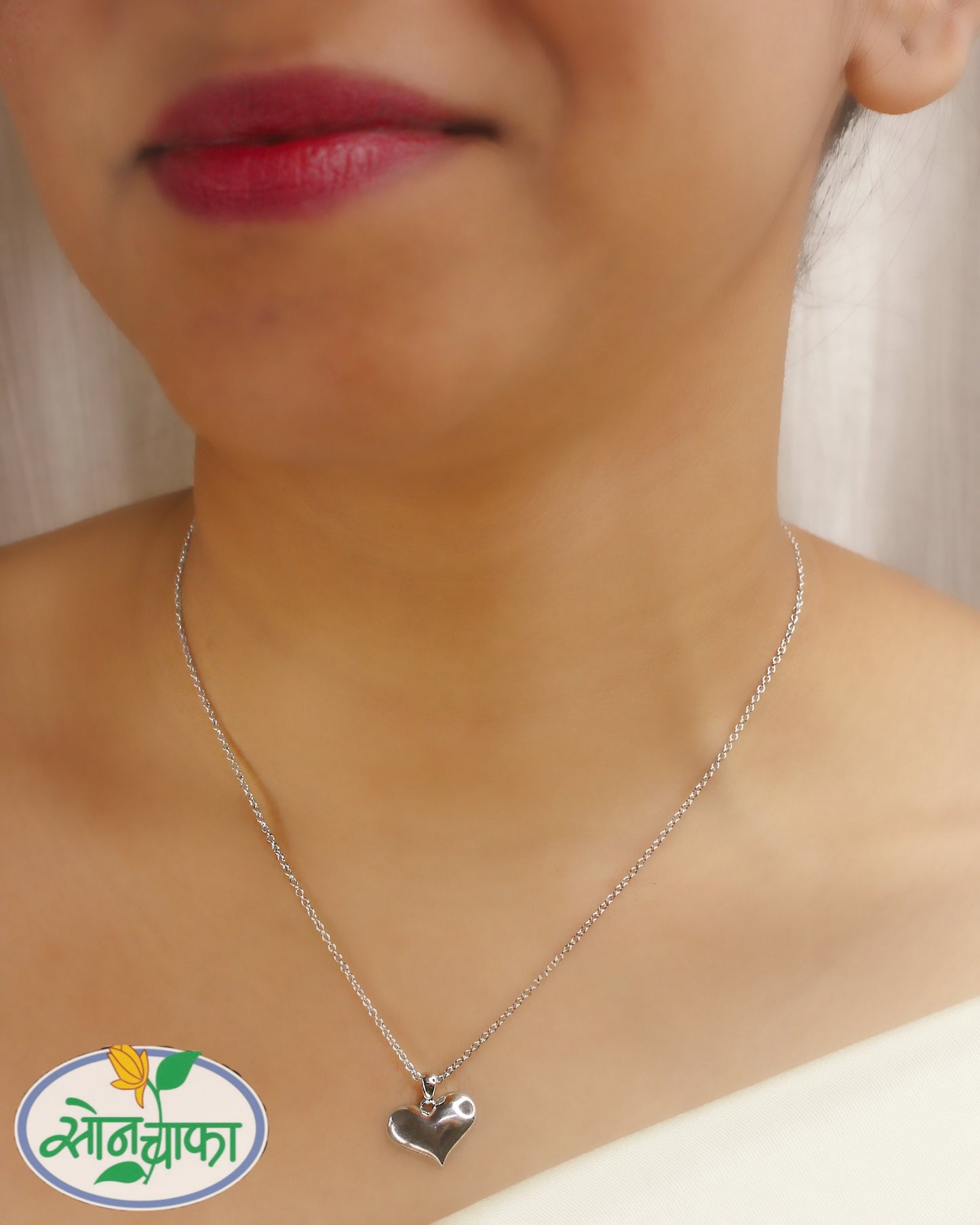 PRETTY HEART SHAPE DESIGNER CHAIN