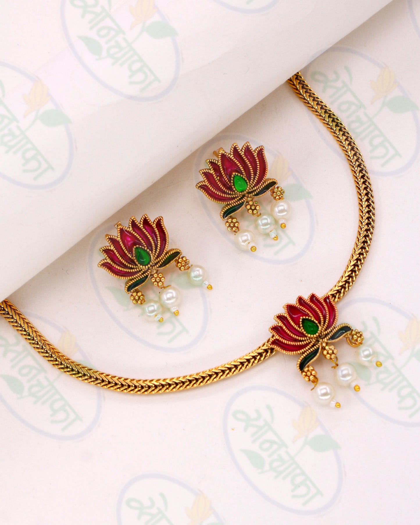 LOTUS DESIGNER NECKLACE