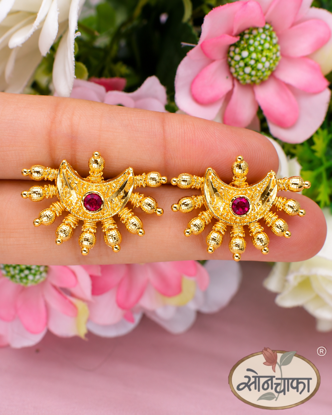 HALF-MOON DESIGNER EARRINGS