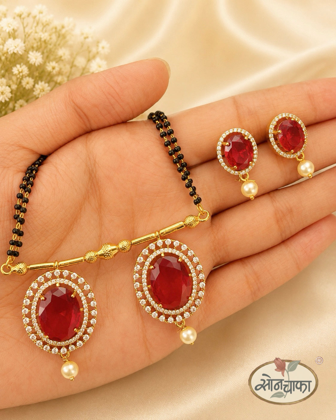TRADITIONAL OVAL DESIGNER MANGALSUTRA