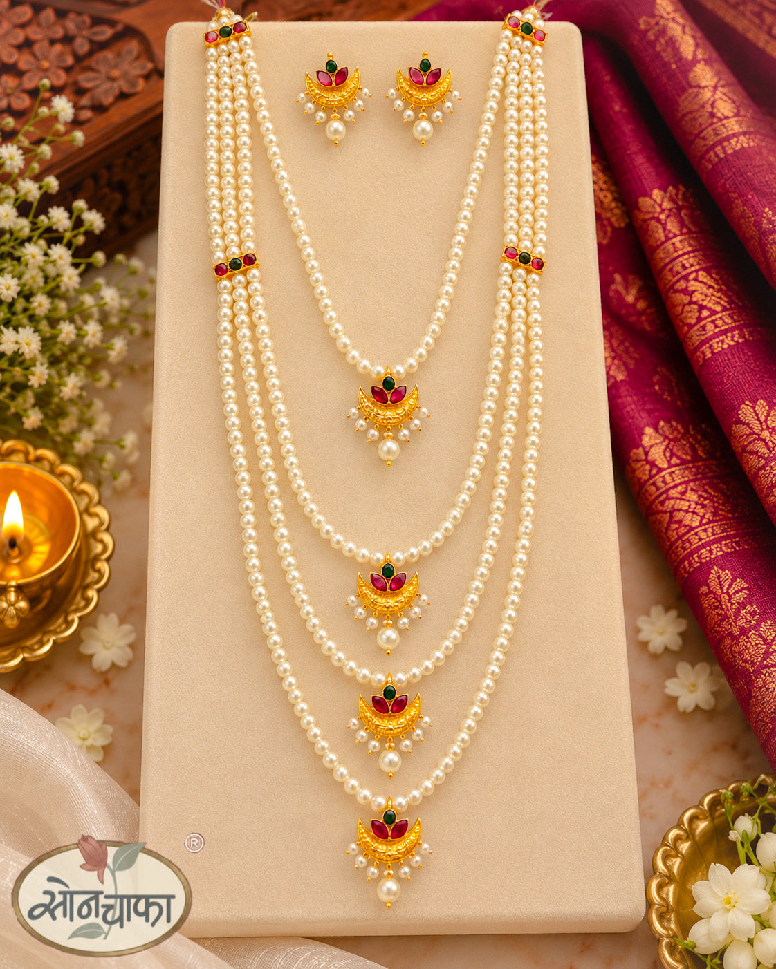 BEAUTIFUL DESIGNER MOTI NECKLACE