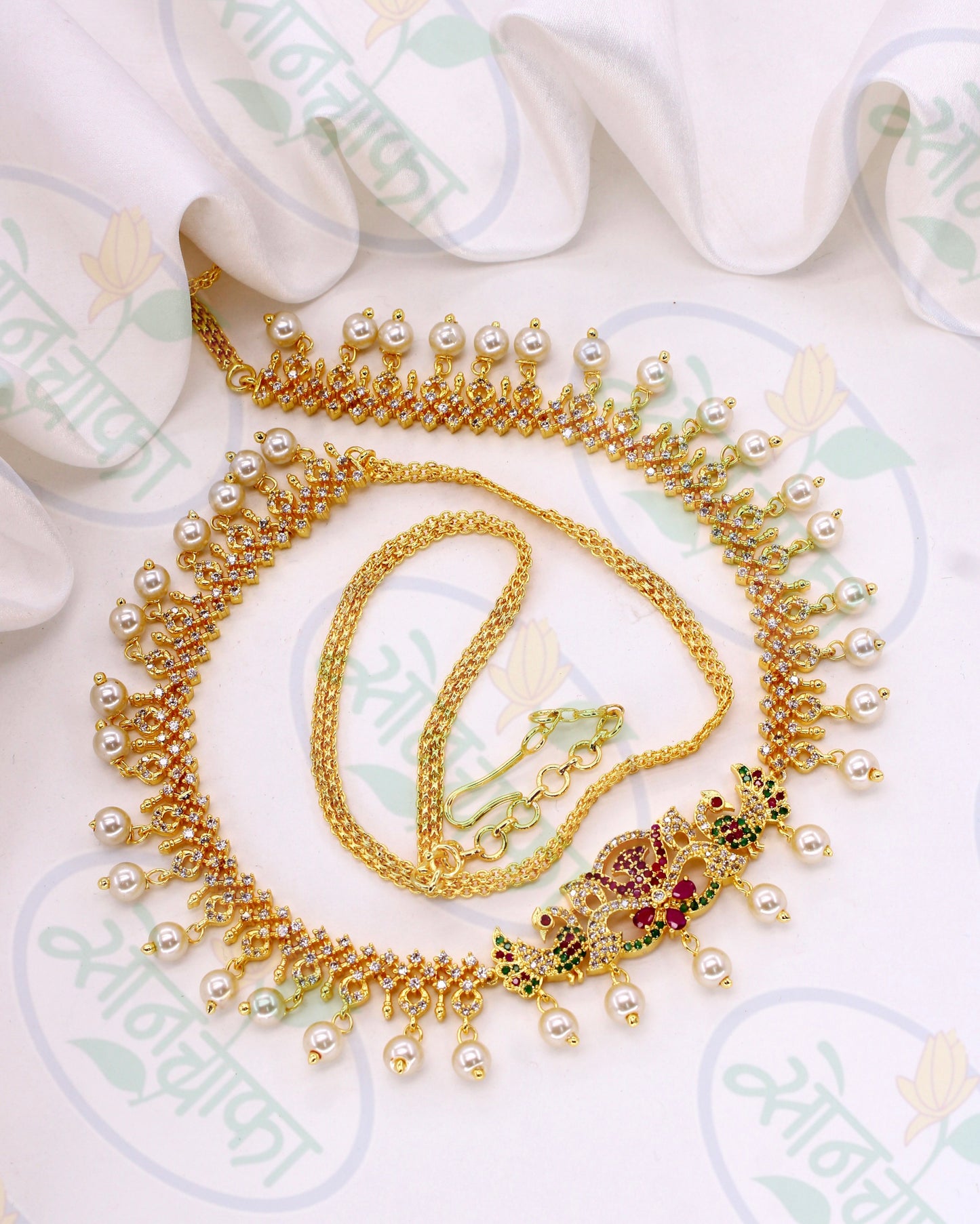 BEAUTIFUL PEARL BEADS MEKHALA