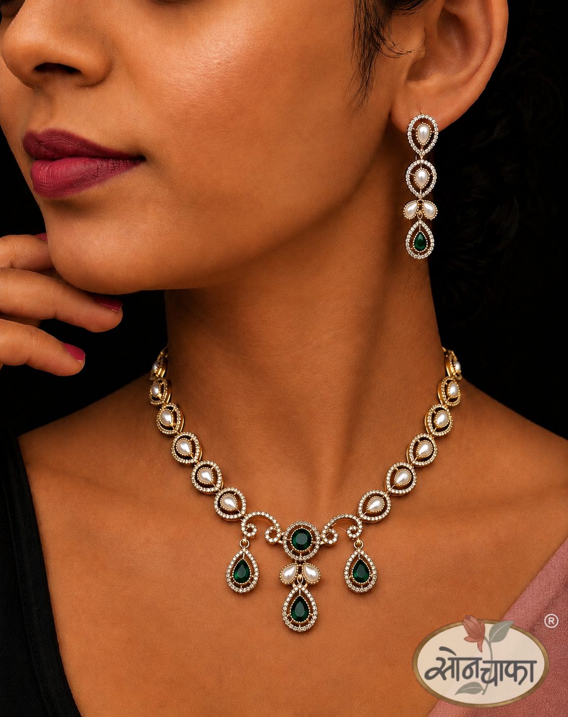IMPRESSIVE RAJASI NECKLACE