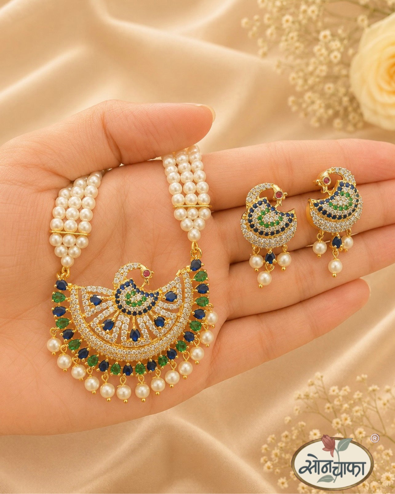 GRACEFUL PEACOCK NECKLACE
