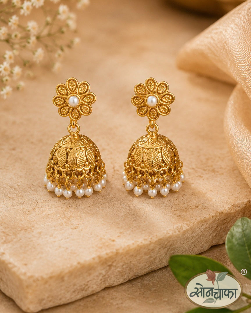 BRIGHT ANTIQUE JHUMKA