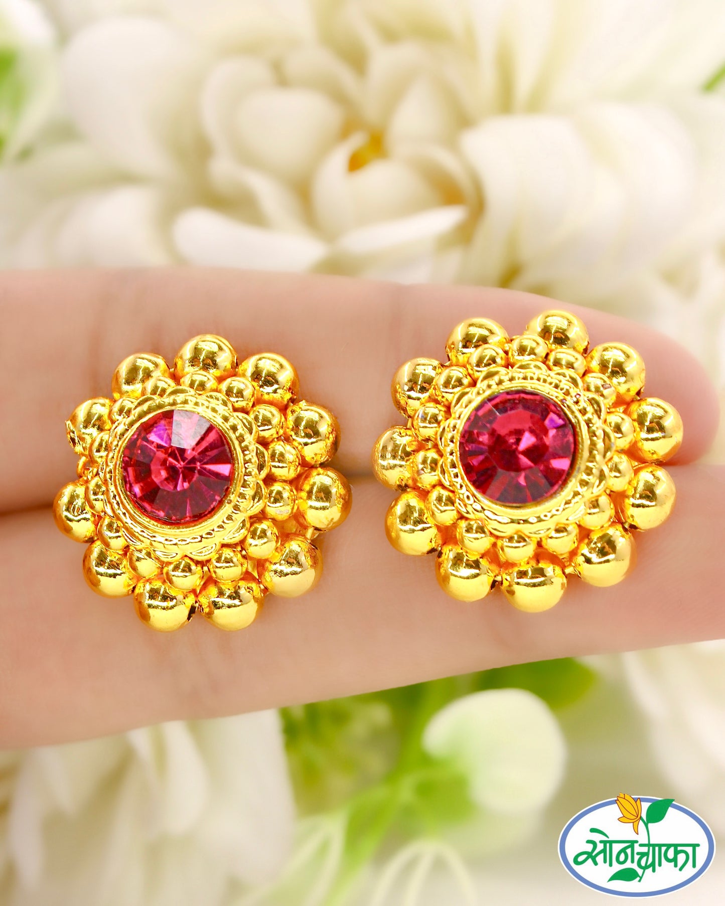 MALHAR KUDI WITH PINK STONE