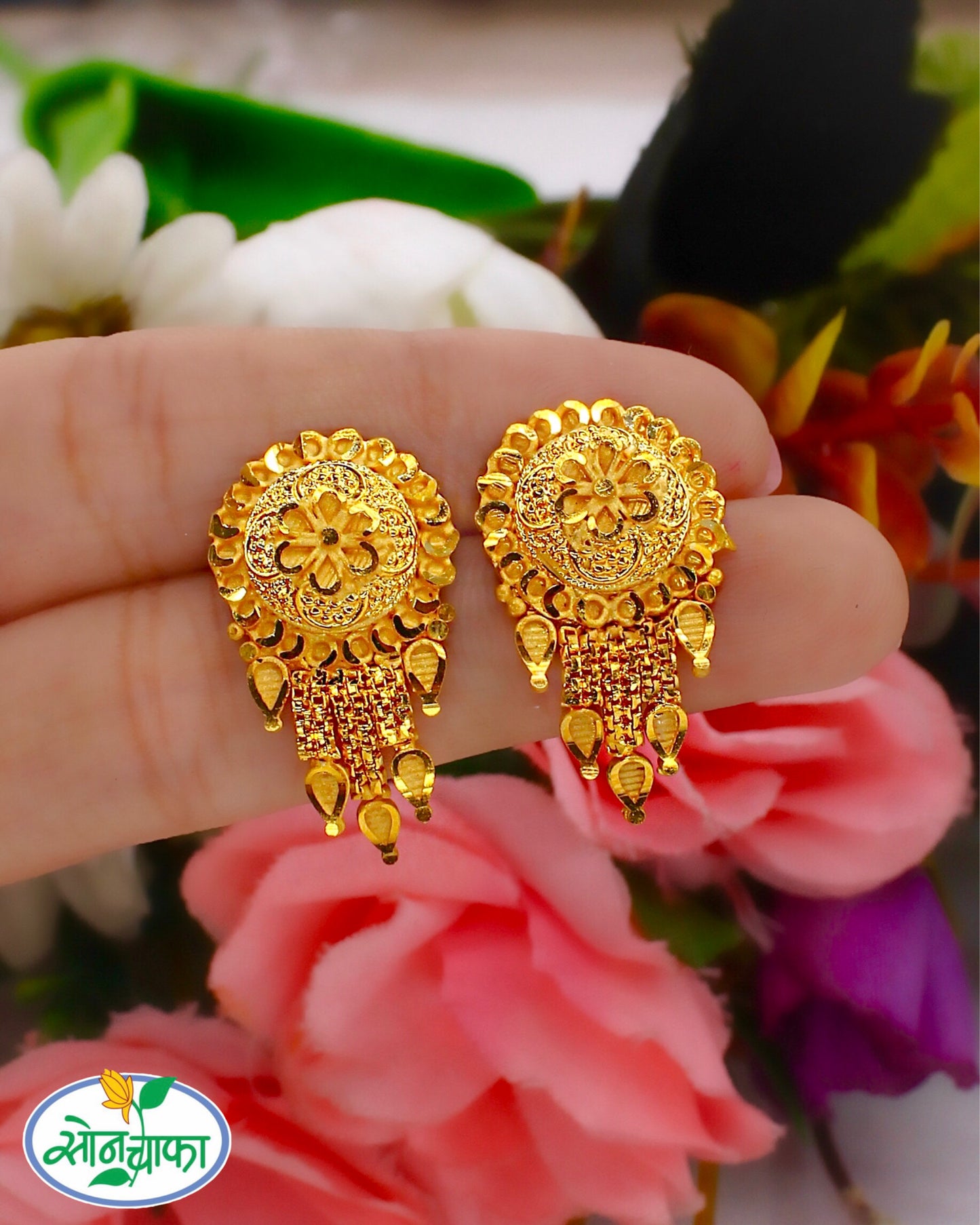 REGAL TOUCH GOLD PLATED EARRINGS