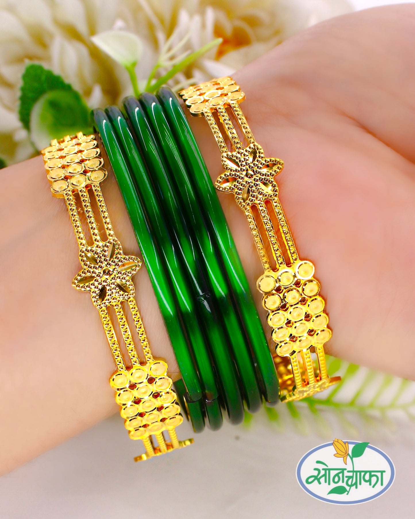 FANCY GOLD PLATED BANGLES