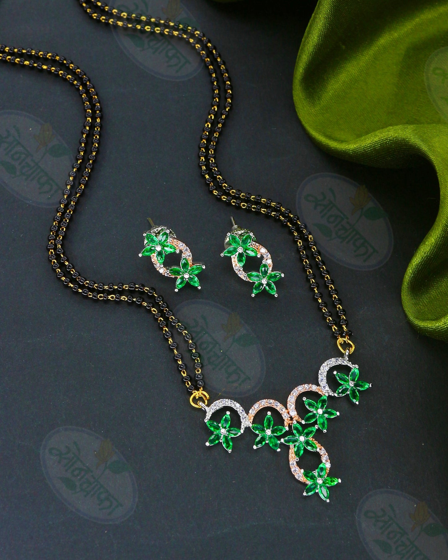 OPULENT FLORAL DIAMOND MANGALSUTRA