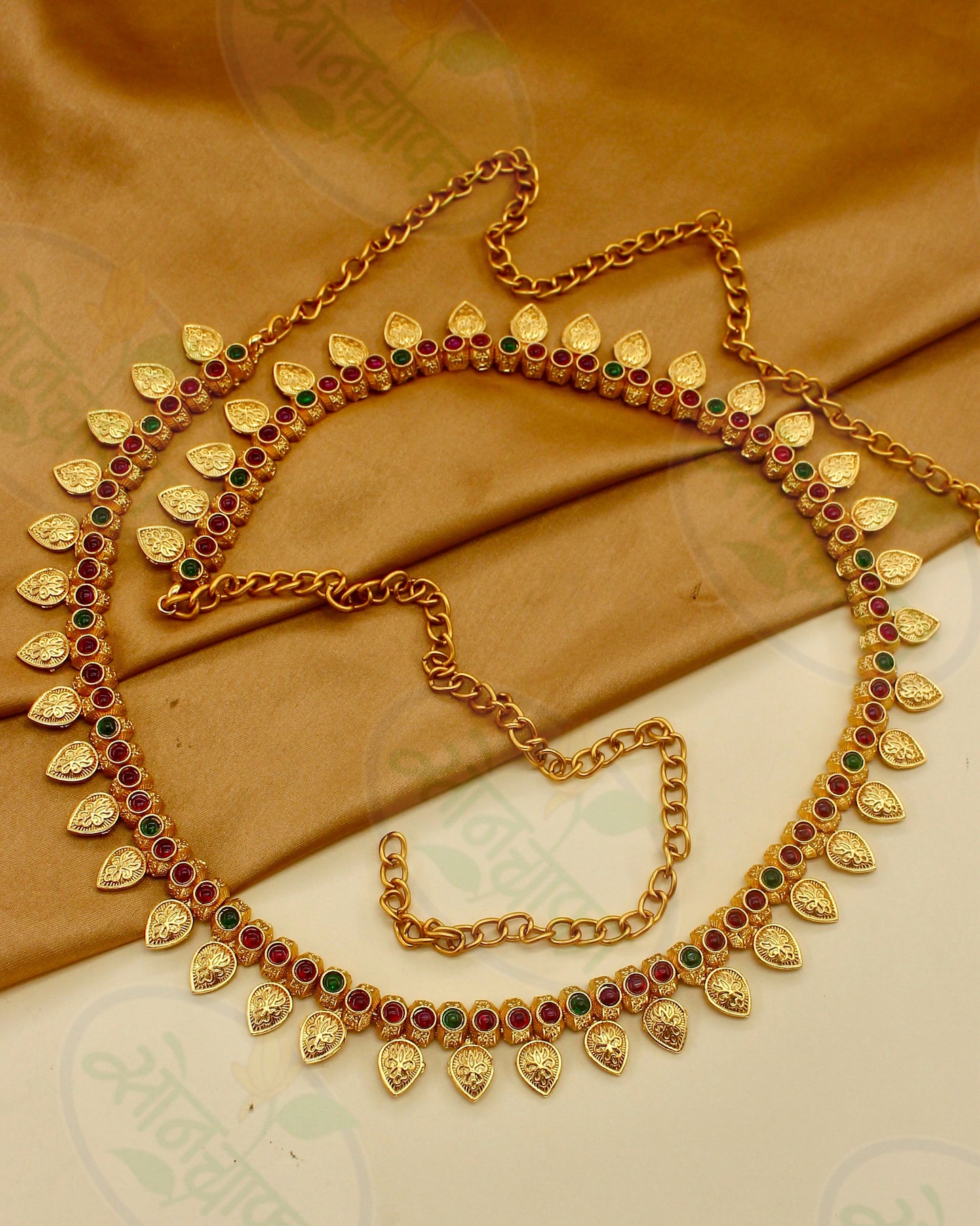 LEAFLET DESIGNER ANTIQUE MEKHLA