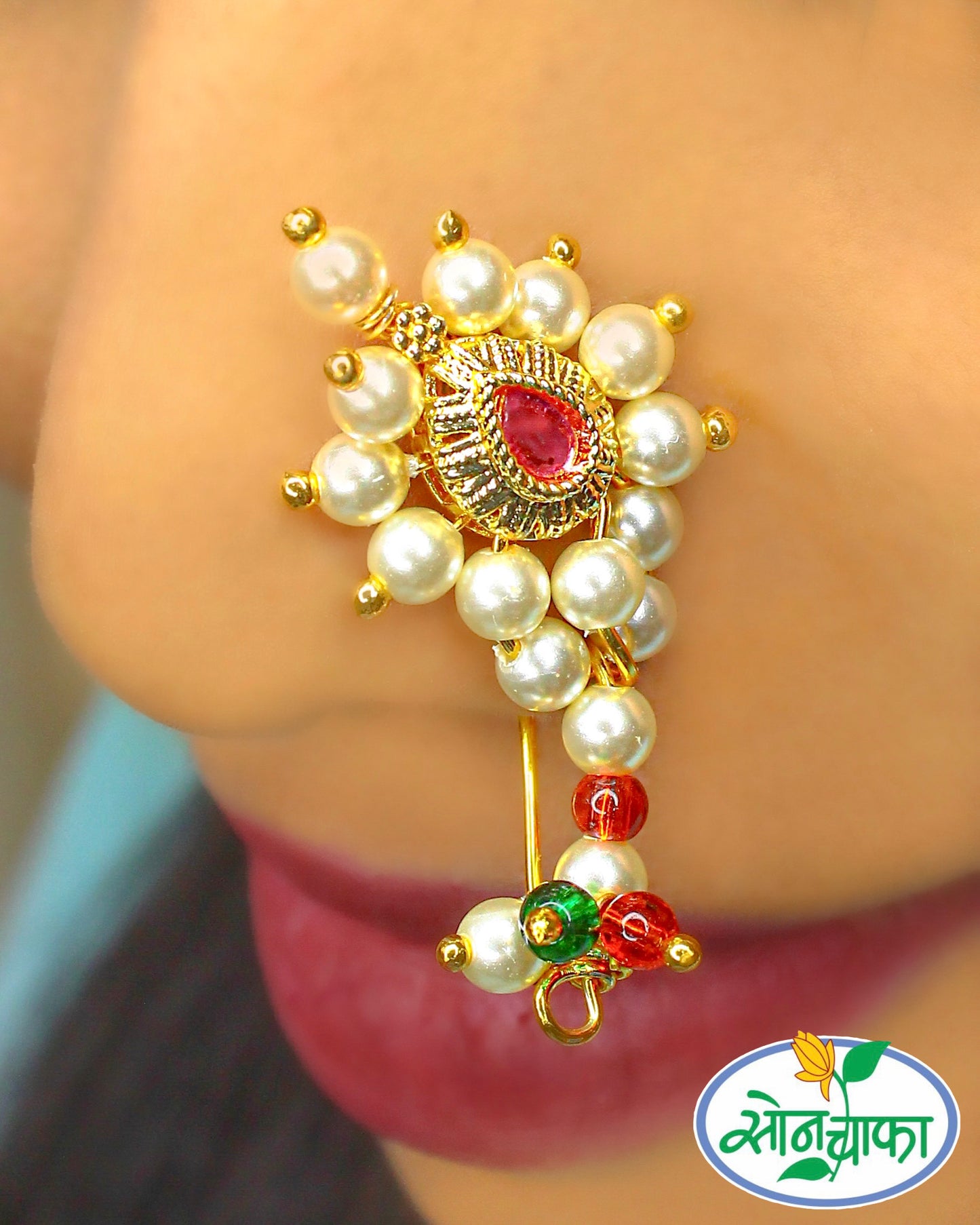 PEARL BEADS DEIGNER NATH