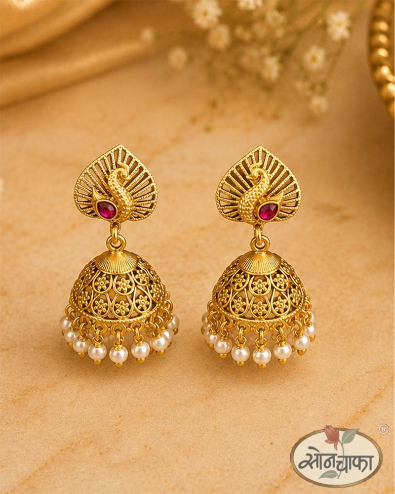 CLASSY PEACOCK JHUMKA