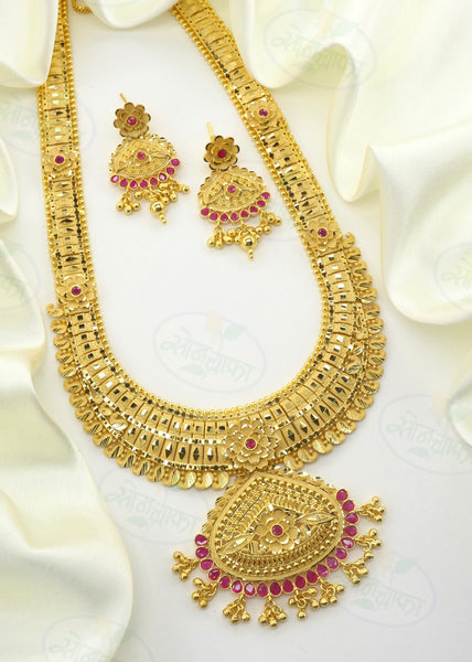 Ethnic gold hot sale necklace designs