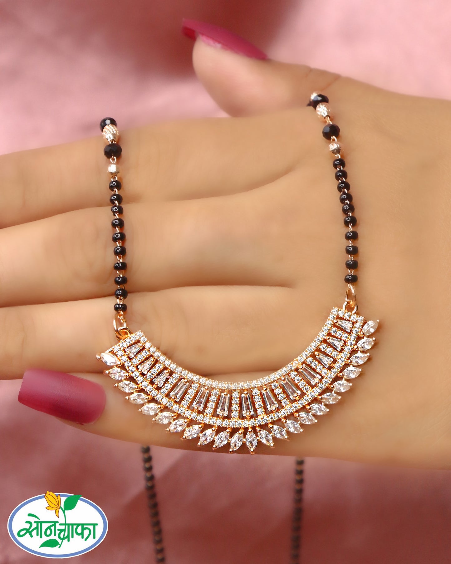 FANCY CHARM DIAMOND MANGALSUTRA