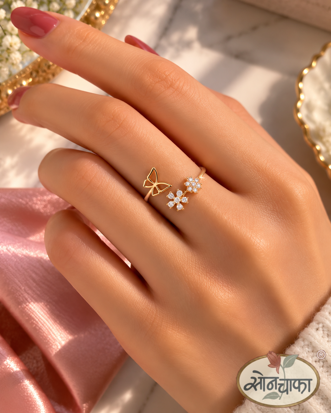 BEAUTIFUL BUTTERFLY FINGAR RING