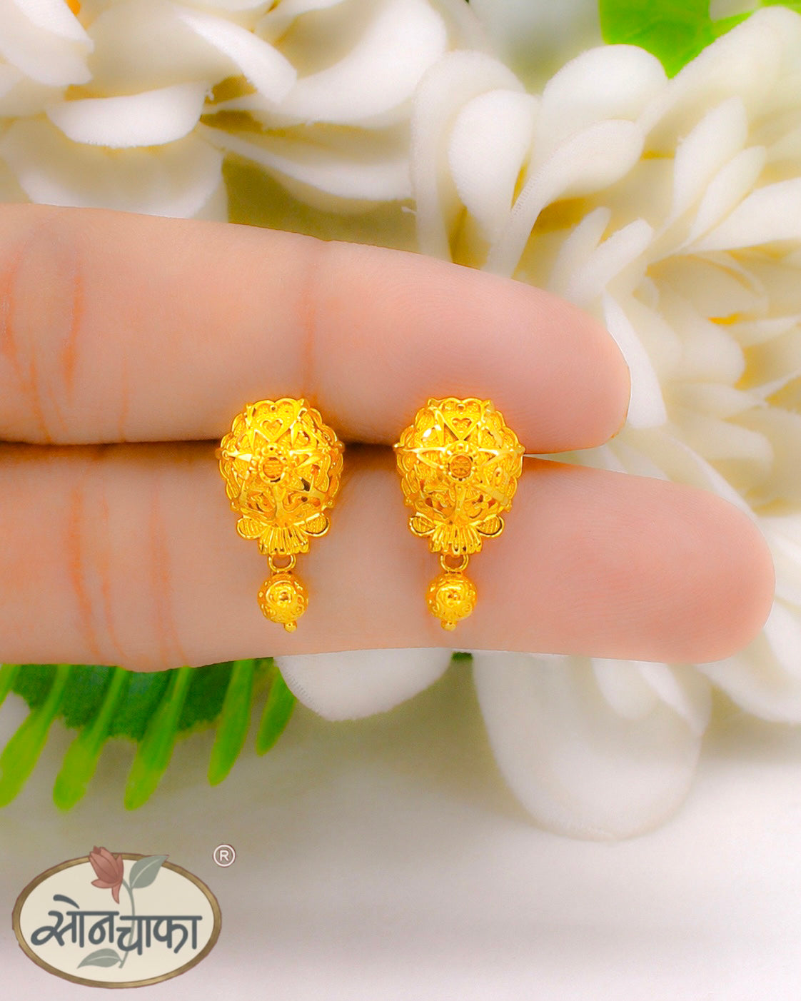 ORNANT GOLD DROP EARRINGS