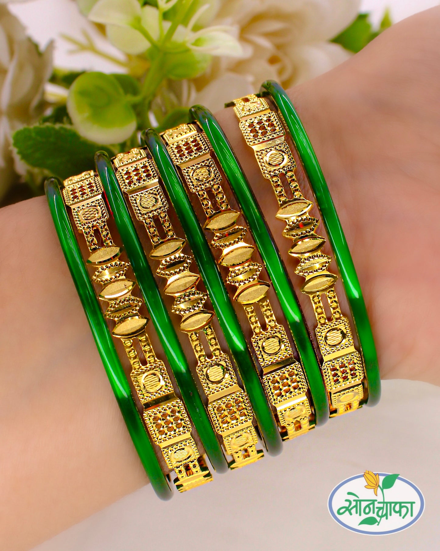 DELIGHTFUL GOLD PLATED BANGLES
