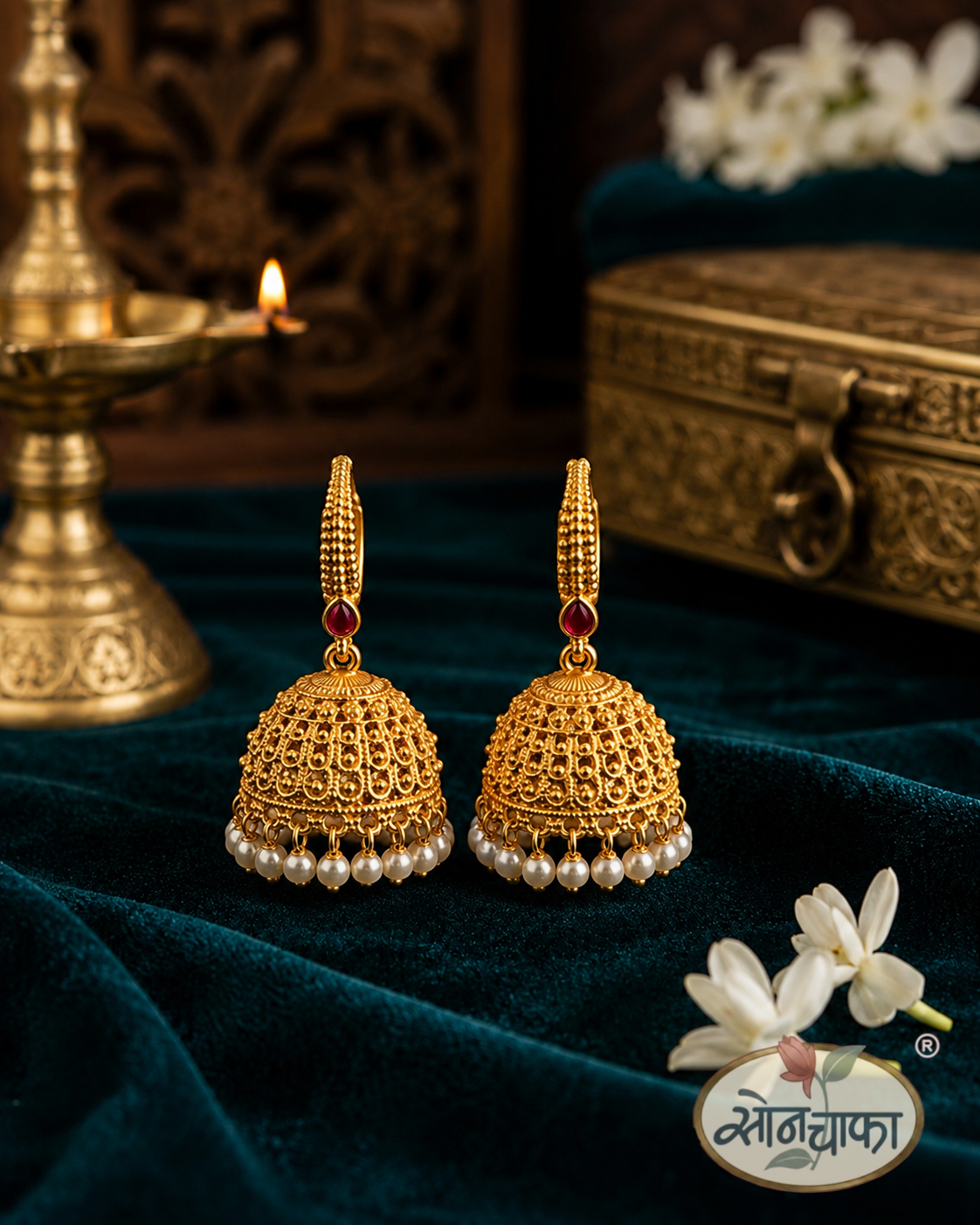 EMRALD DROP JHUMKI