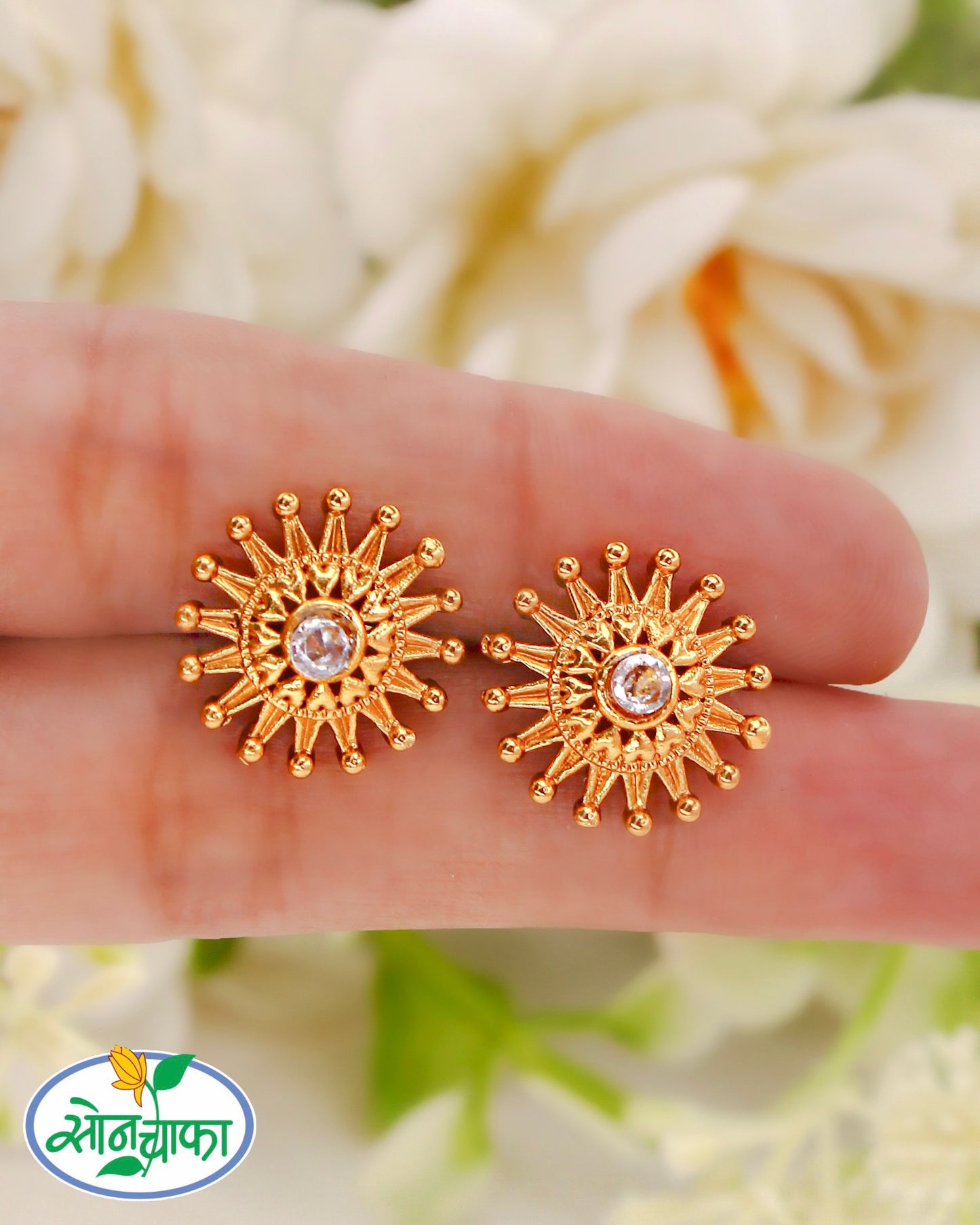 FLOWER DESIGNER STUDS