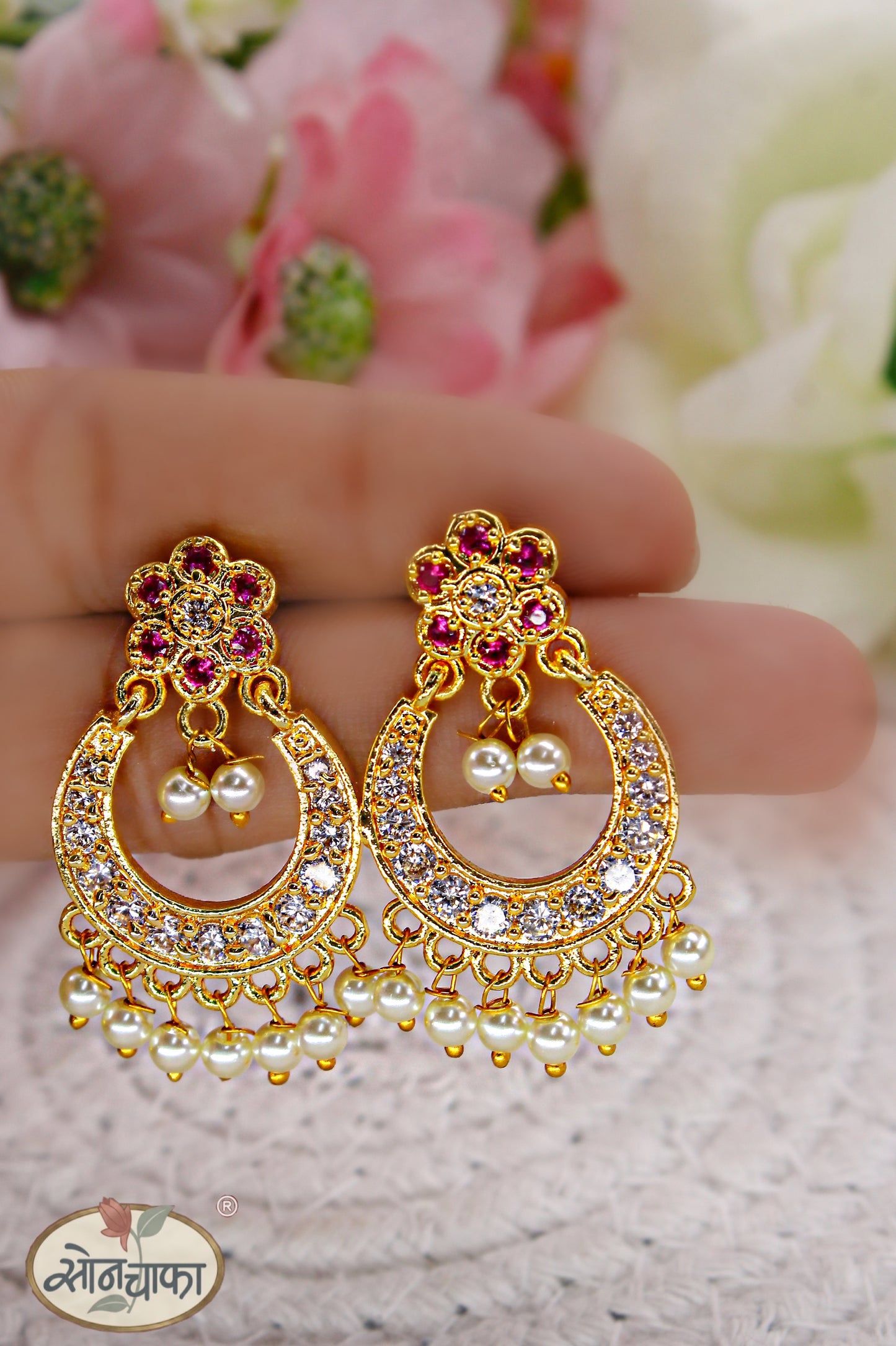 FLASHY FLORAL EARRINGS
