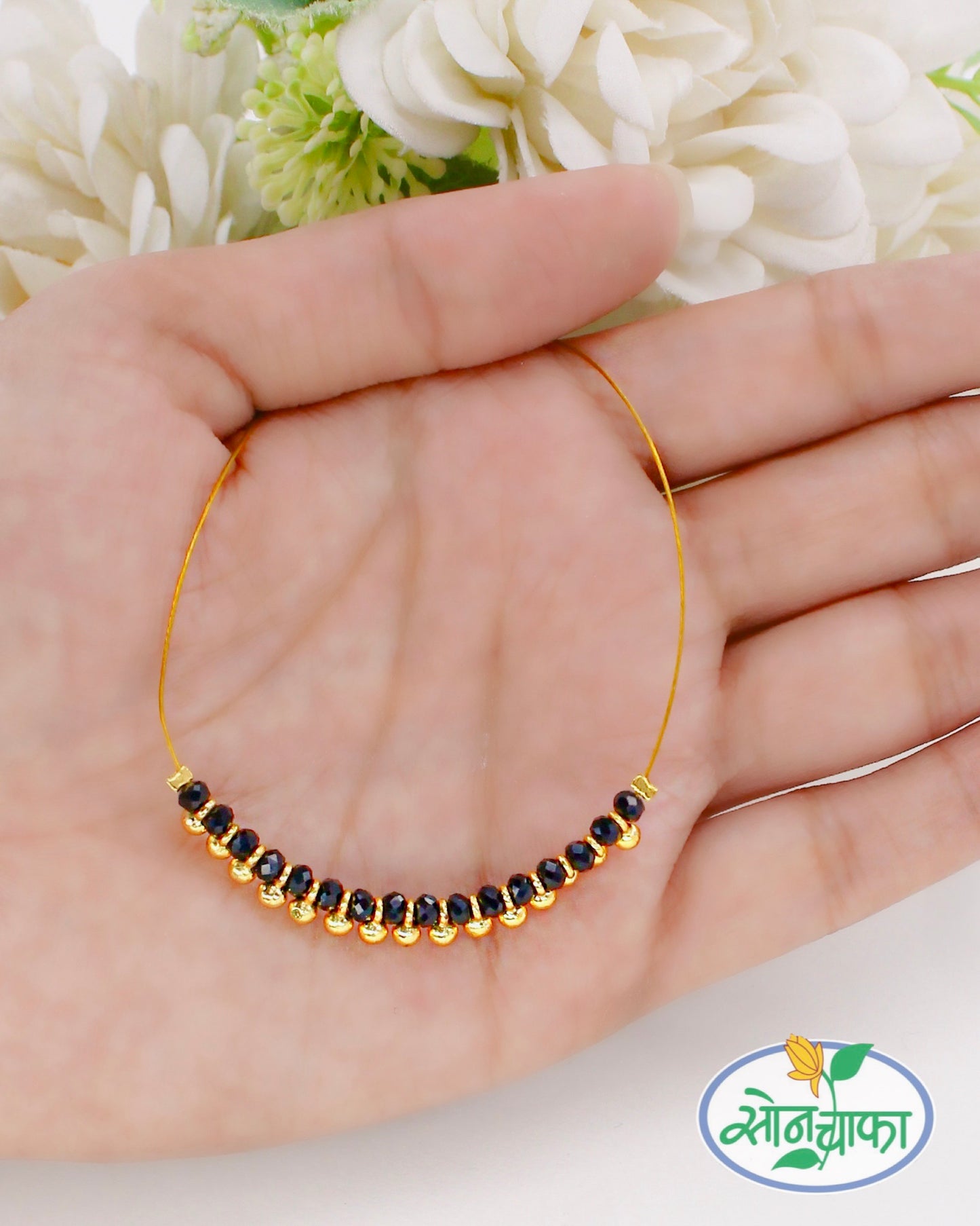 BLACK BEADS DESIGNER MANGALSUTRA