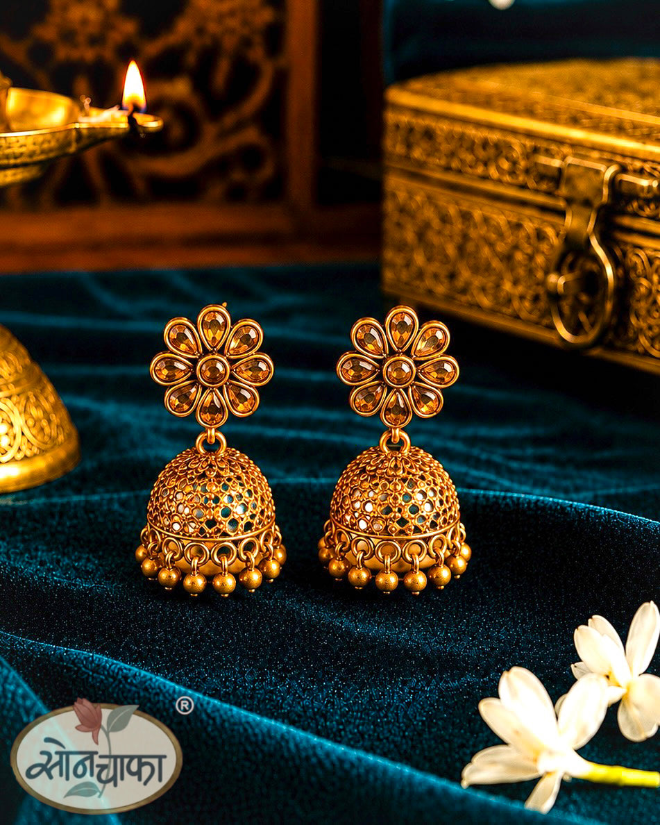 FLORAL DESIGNER JHUMKA