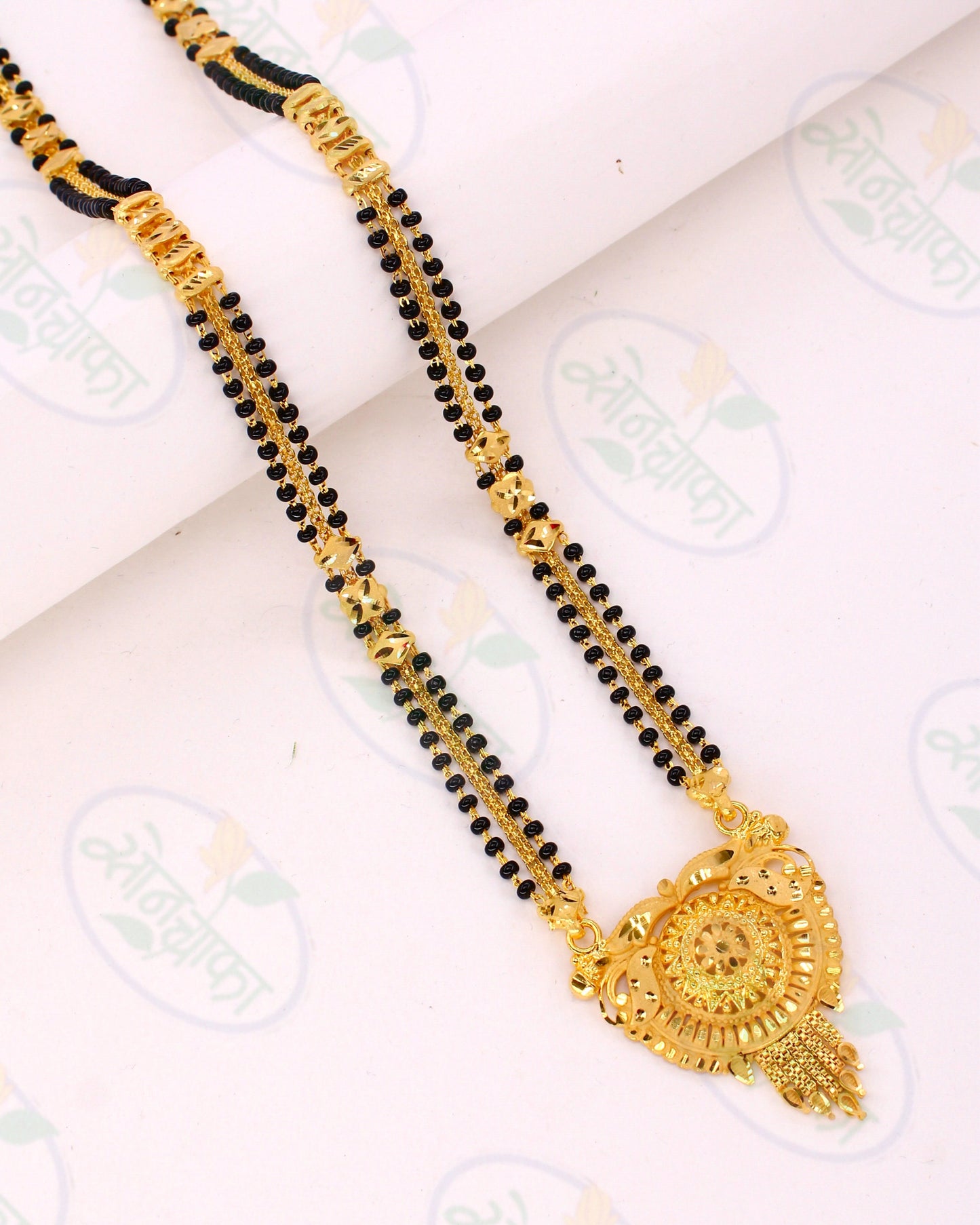 BLACK BEADS DESIGNER MANGALSUTRA