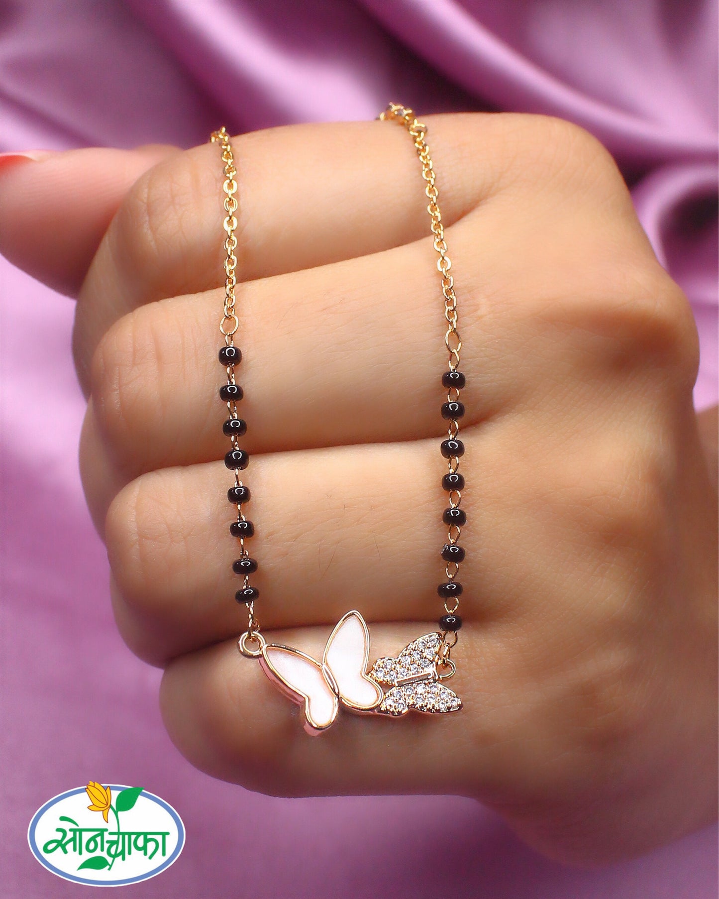 TRENDY BUTTERFLY DIAMOND MANGALSUTRA