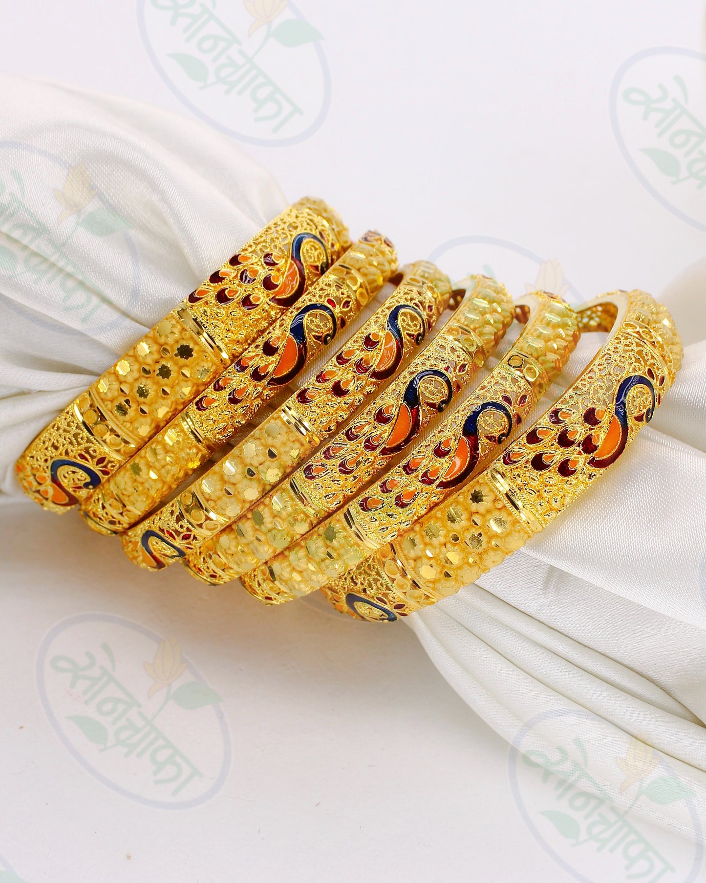 FAIRY PEACOCK DESIGNER BANGLES SET