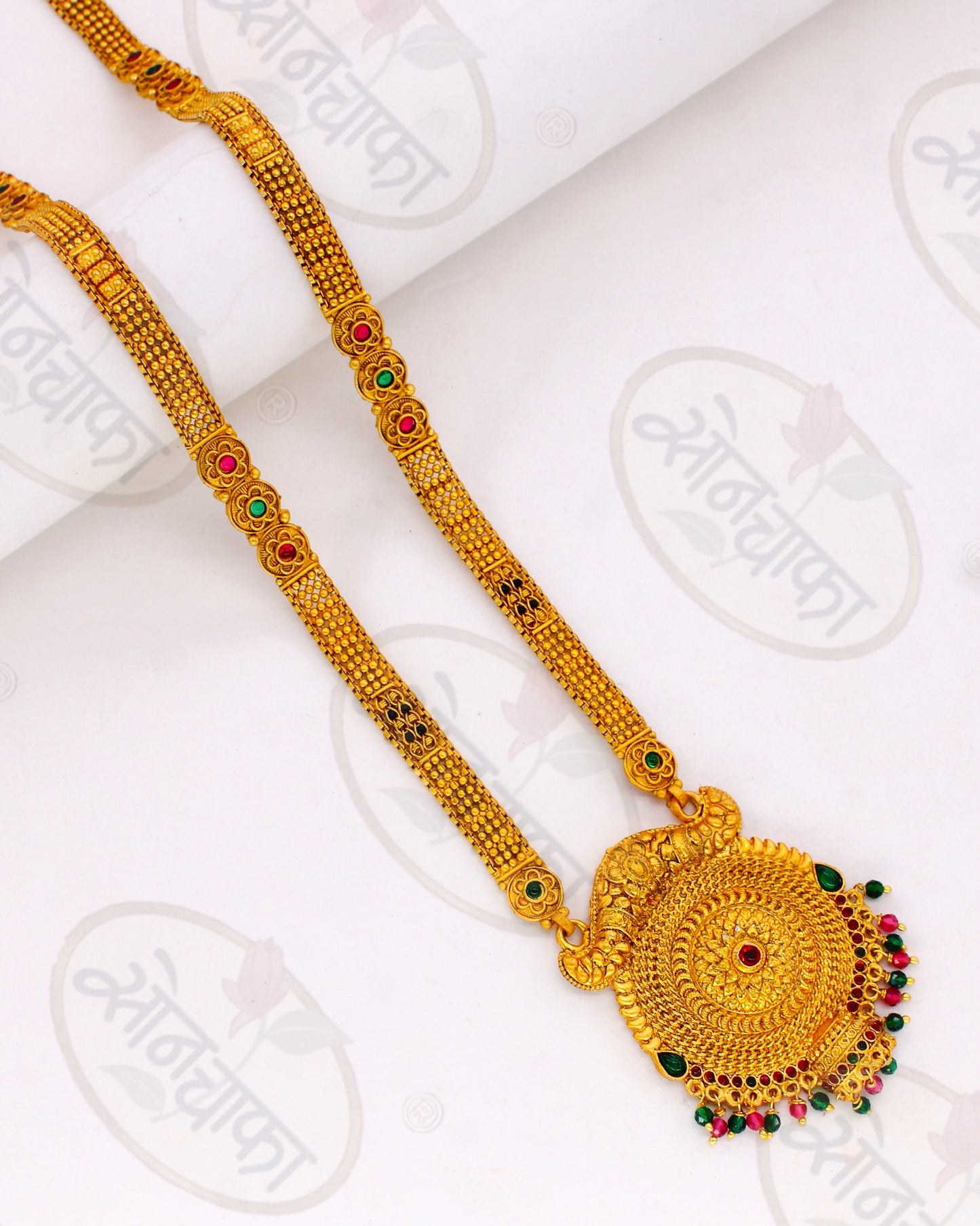 OPULENT DELICATE MATTE GOLD MANGALSUTRA
