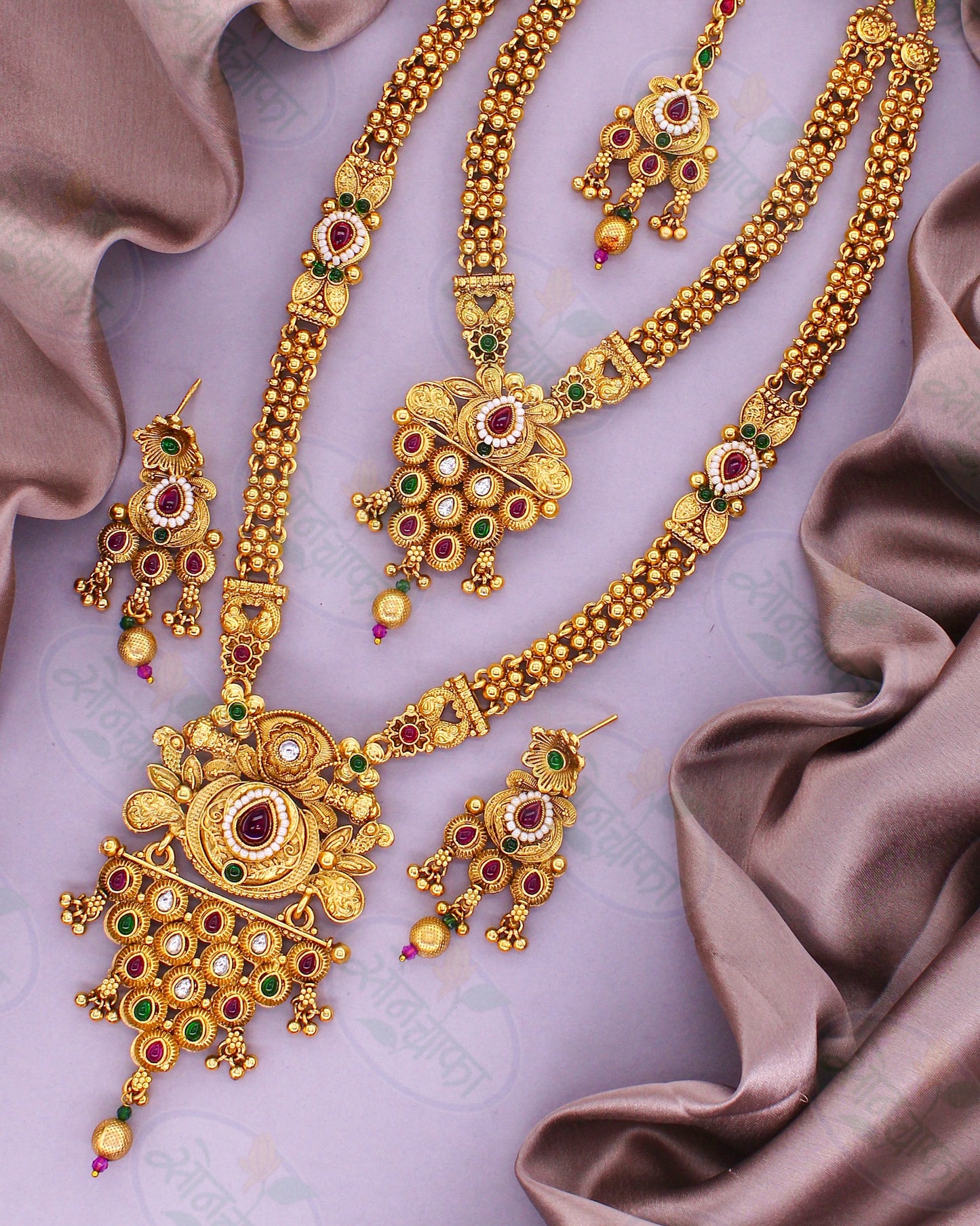 ELEGANT ALLURE RAJWADI COMBO SET
