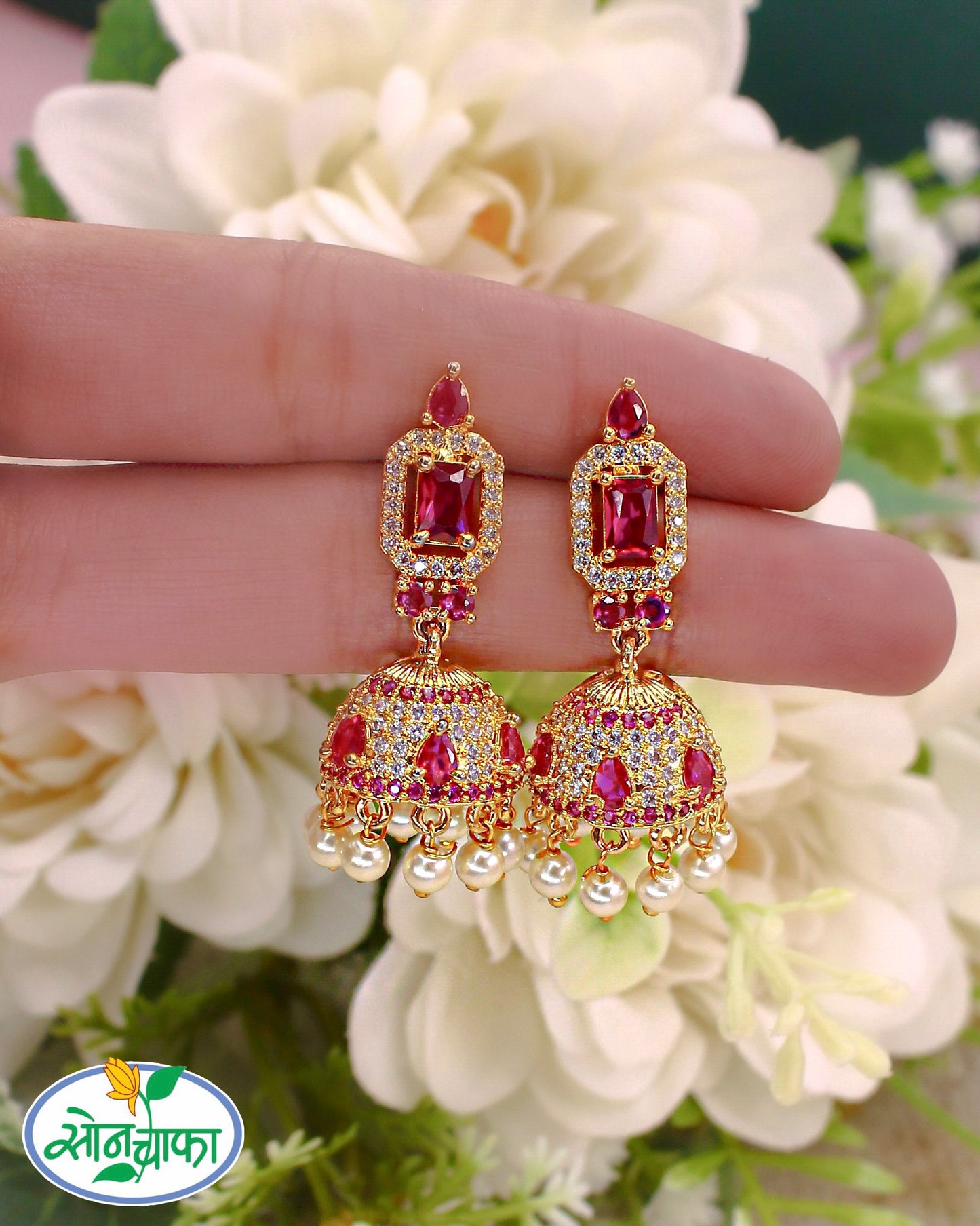 DESIGNER JHUMKI EARRINGS