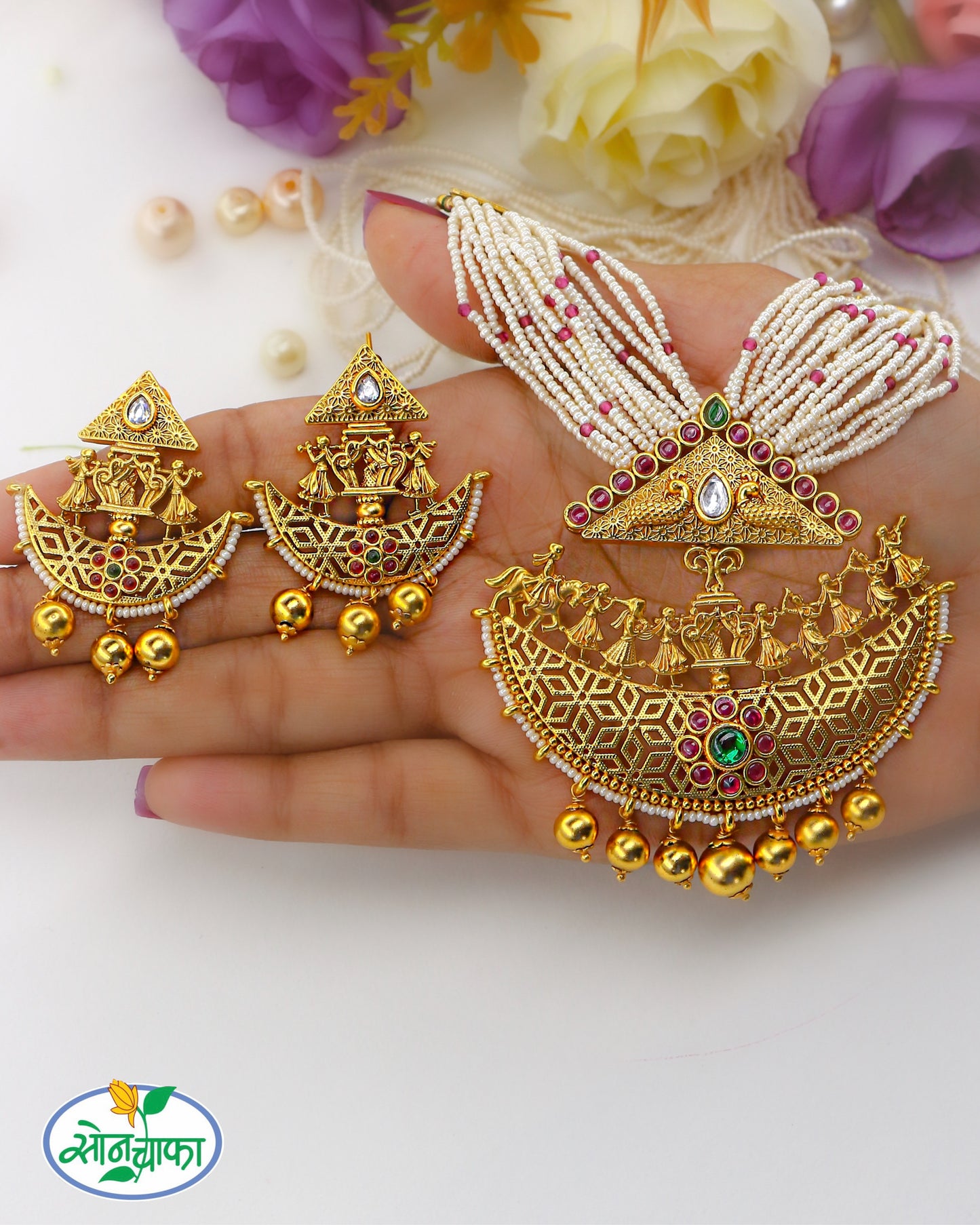 ELEGANT RAJWADI NECKLACE
