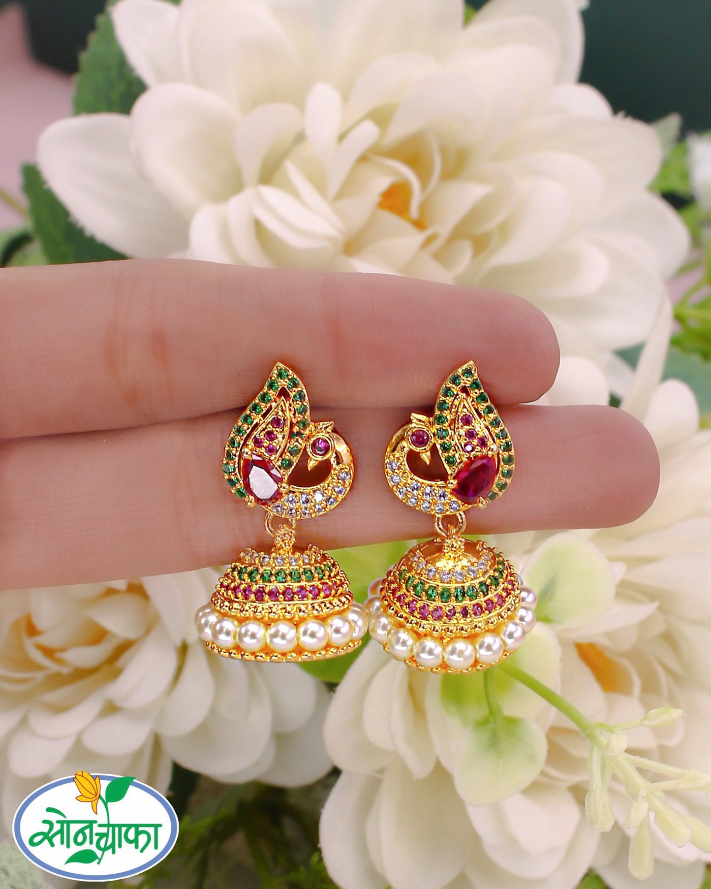 BEAUTIFUL MOTI JHUMKI
