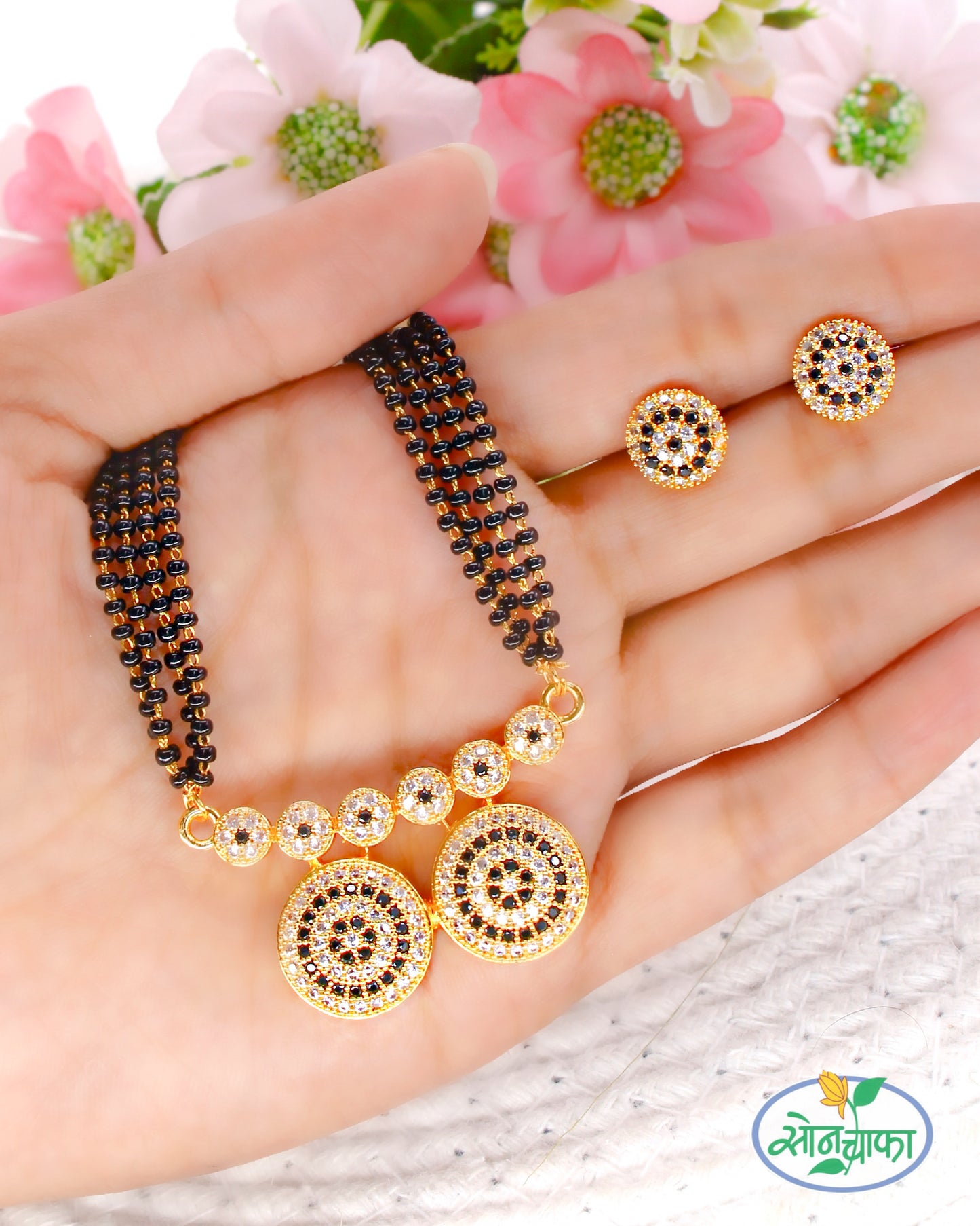 BEAUTIFUL BLACK BEADS MANGALSUTRA