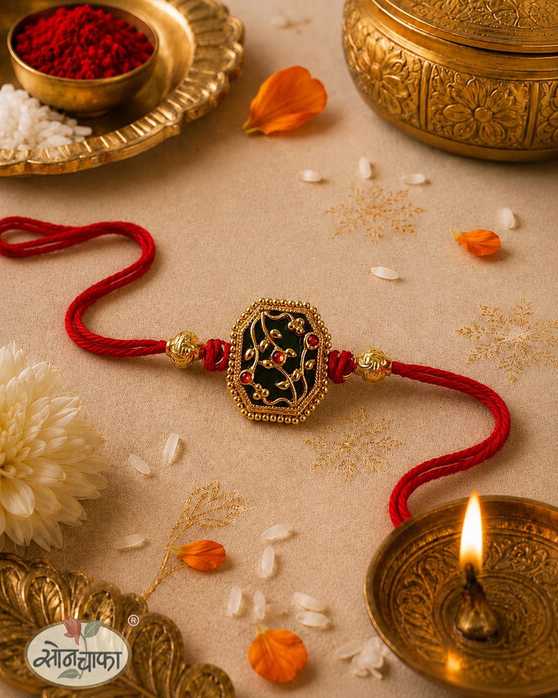 LEAF DESIGNER RAKHI