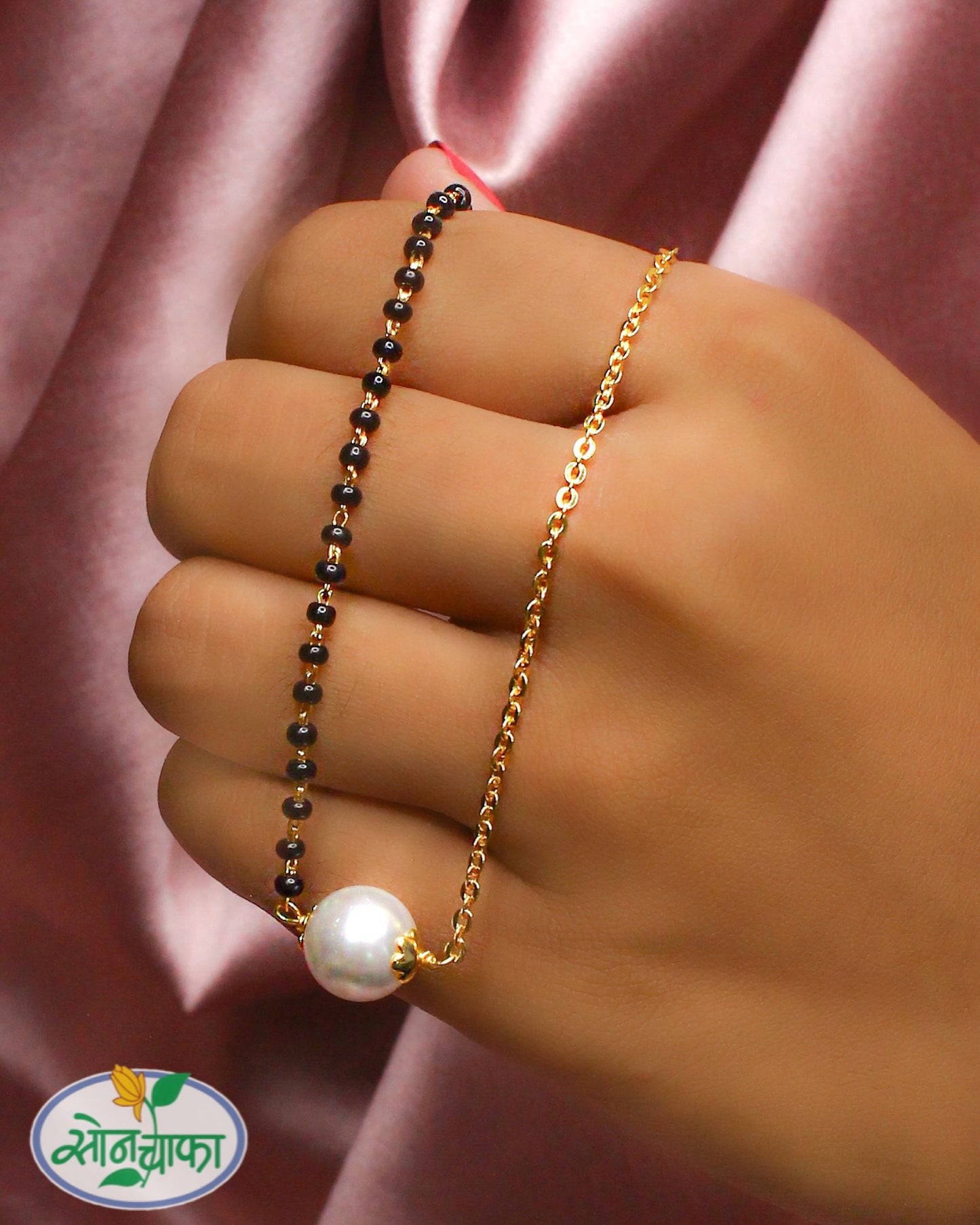 PEARL BEADS DESIGNER MANGALSUTRA