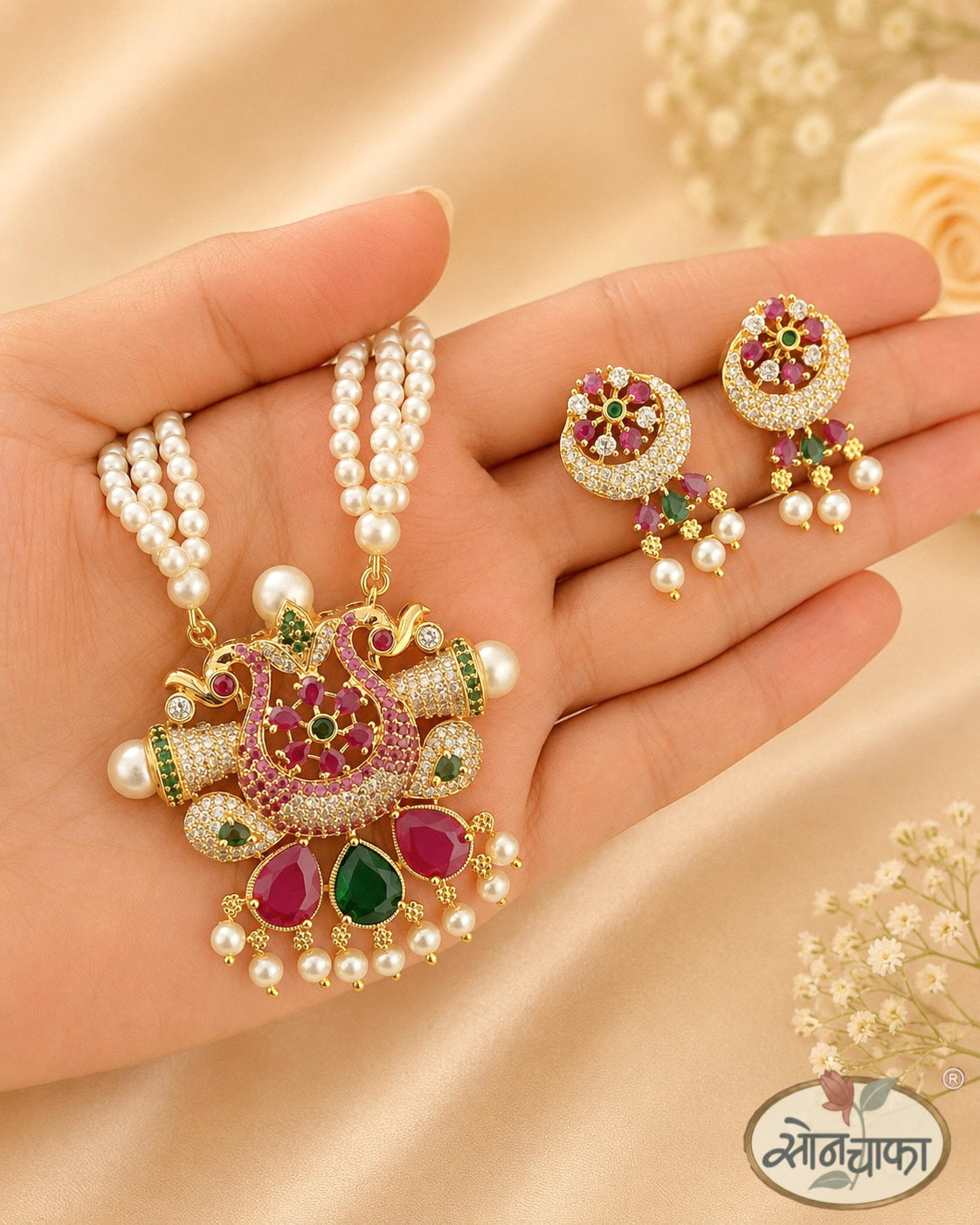 EXCLUSIVE PEARL BEADS NECKLACE