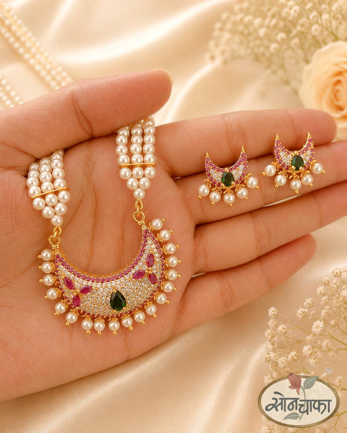 HALF MOON DESIGNER NECKLACE