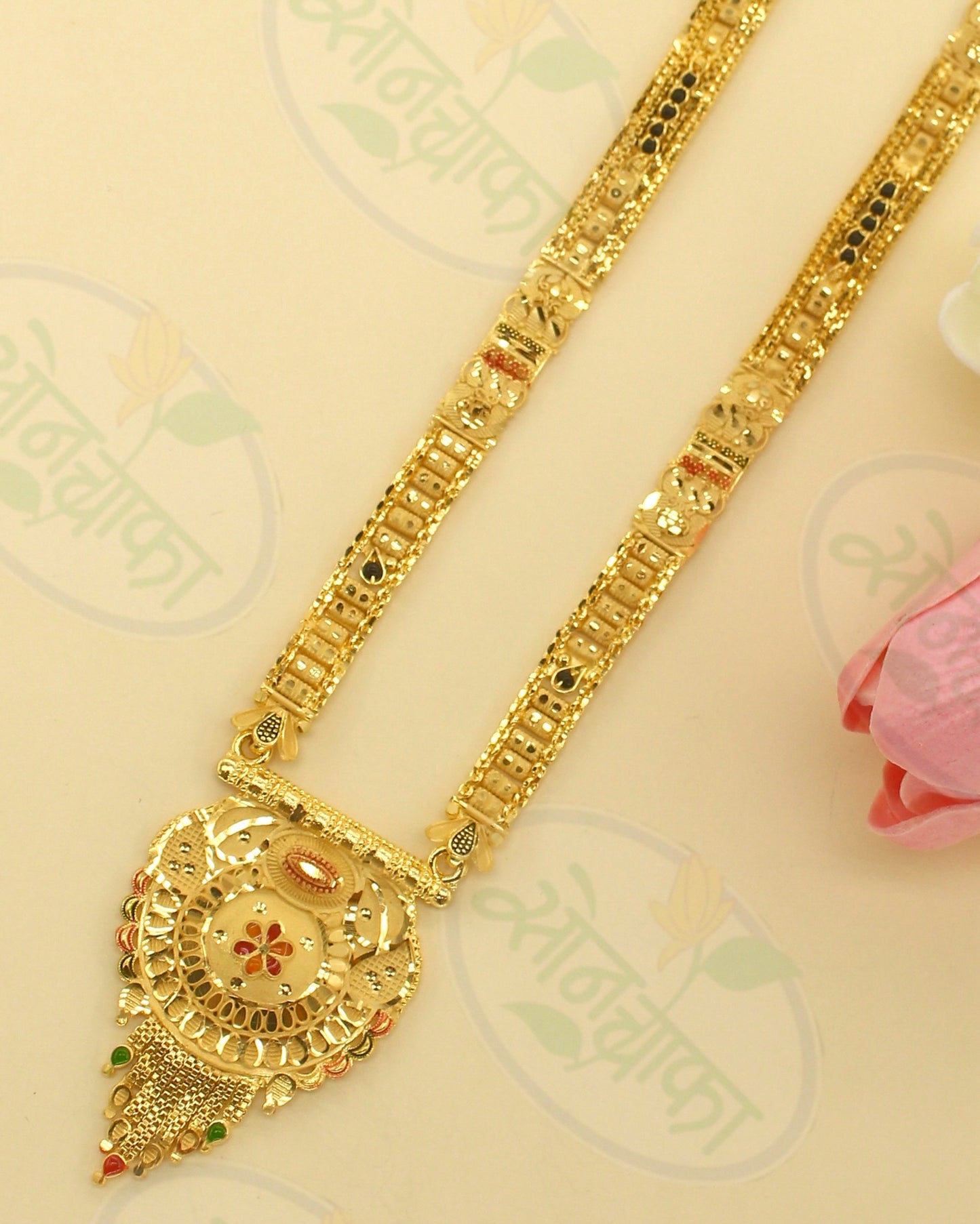 TRENDY BLACK BEADS MANGALSUTRA