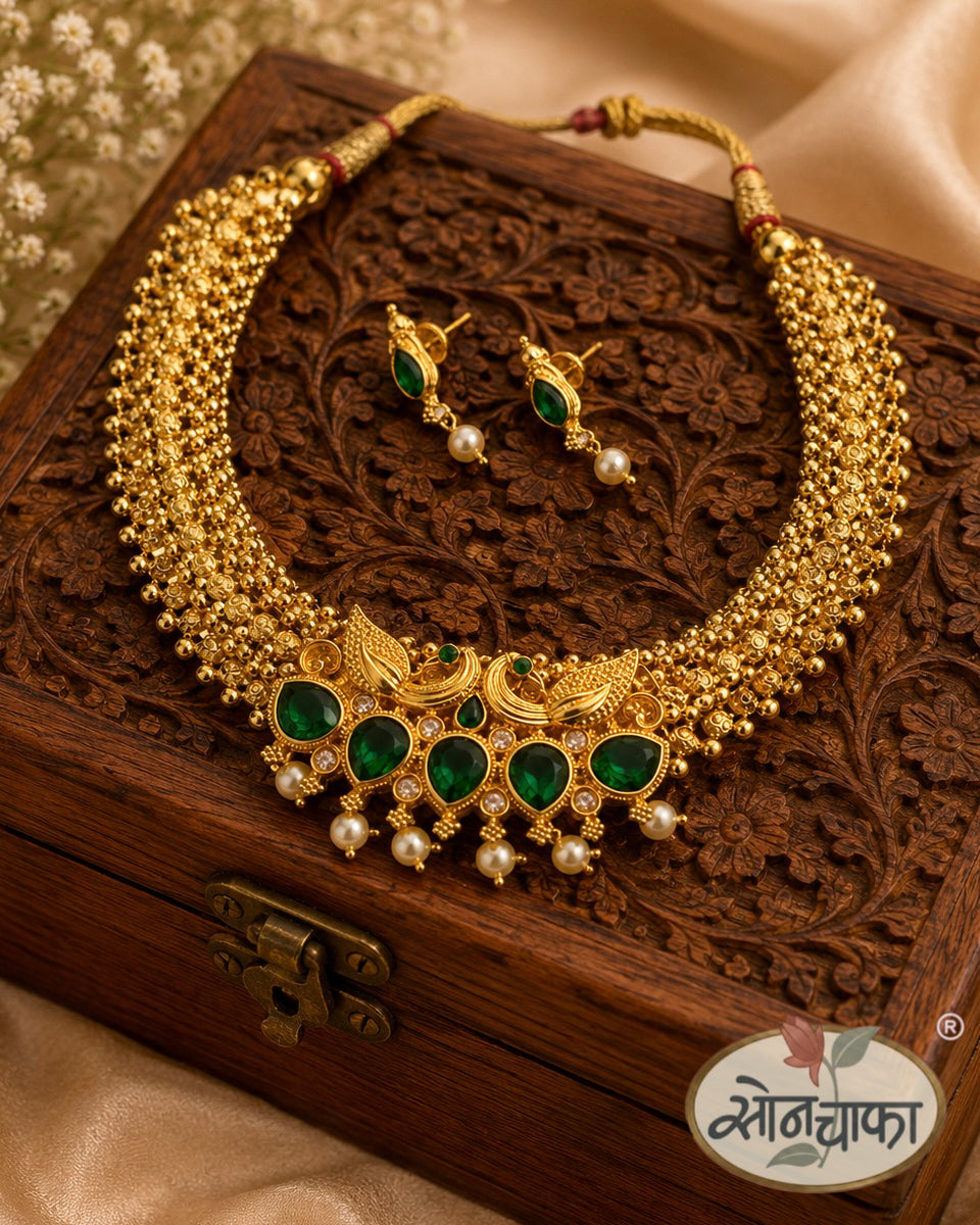 FANCY PEACOCK NECKLACE